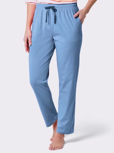 wäschepur Schlafanzughose mit 2 Taschen - himmelblau