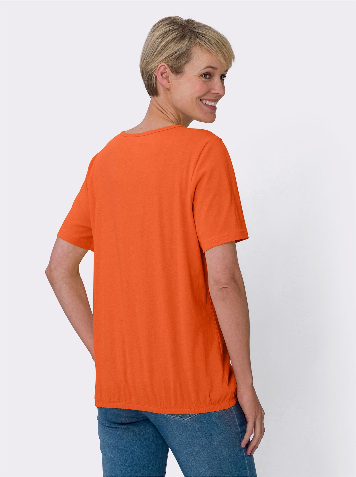 Kurzarm-Shirt - orange