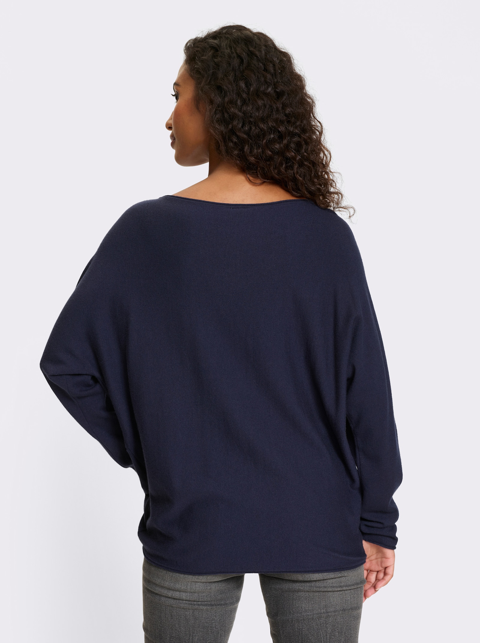 heine Pullover mit Stern-Applikation - marine