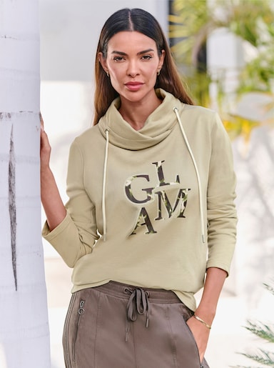 heine Sweatshirt met opschrift - zand