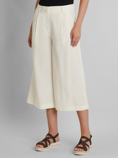 heine Culotte mit Bundfalten - ecru