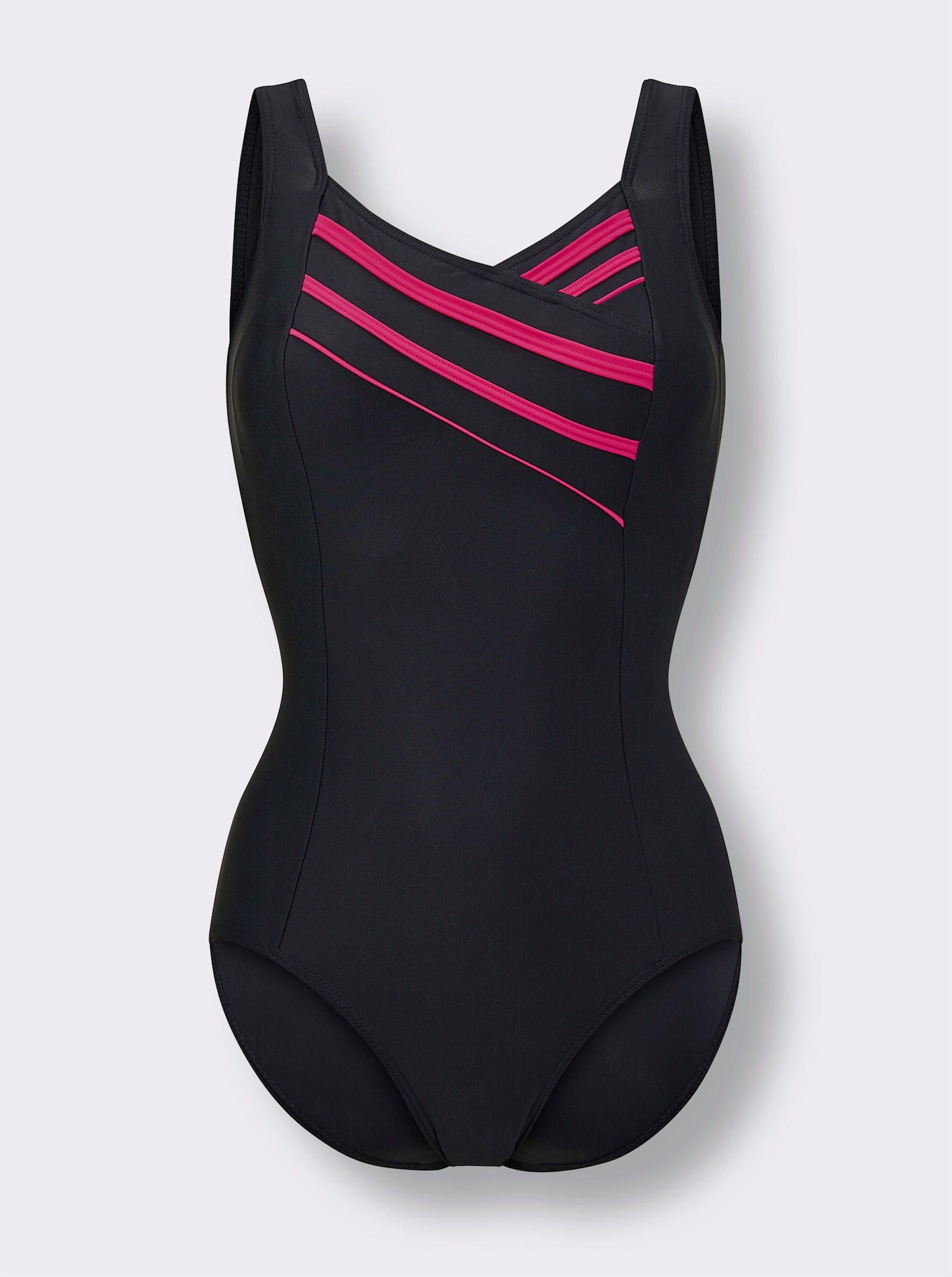 feel good Badeanzug - schwarz-pink