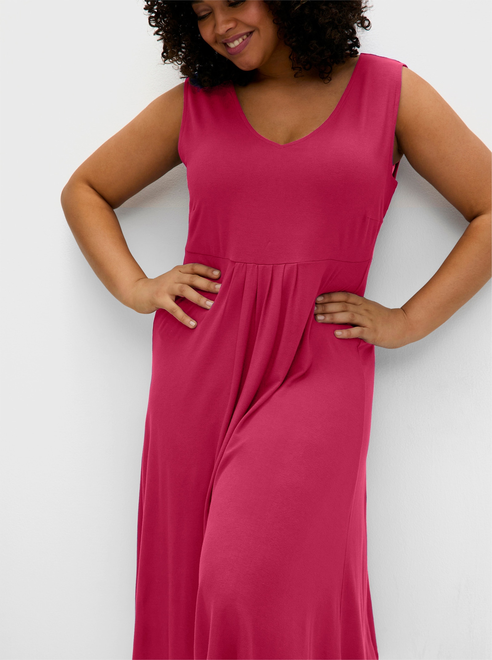 sheego Jerseykleid - pink