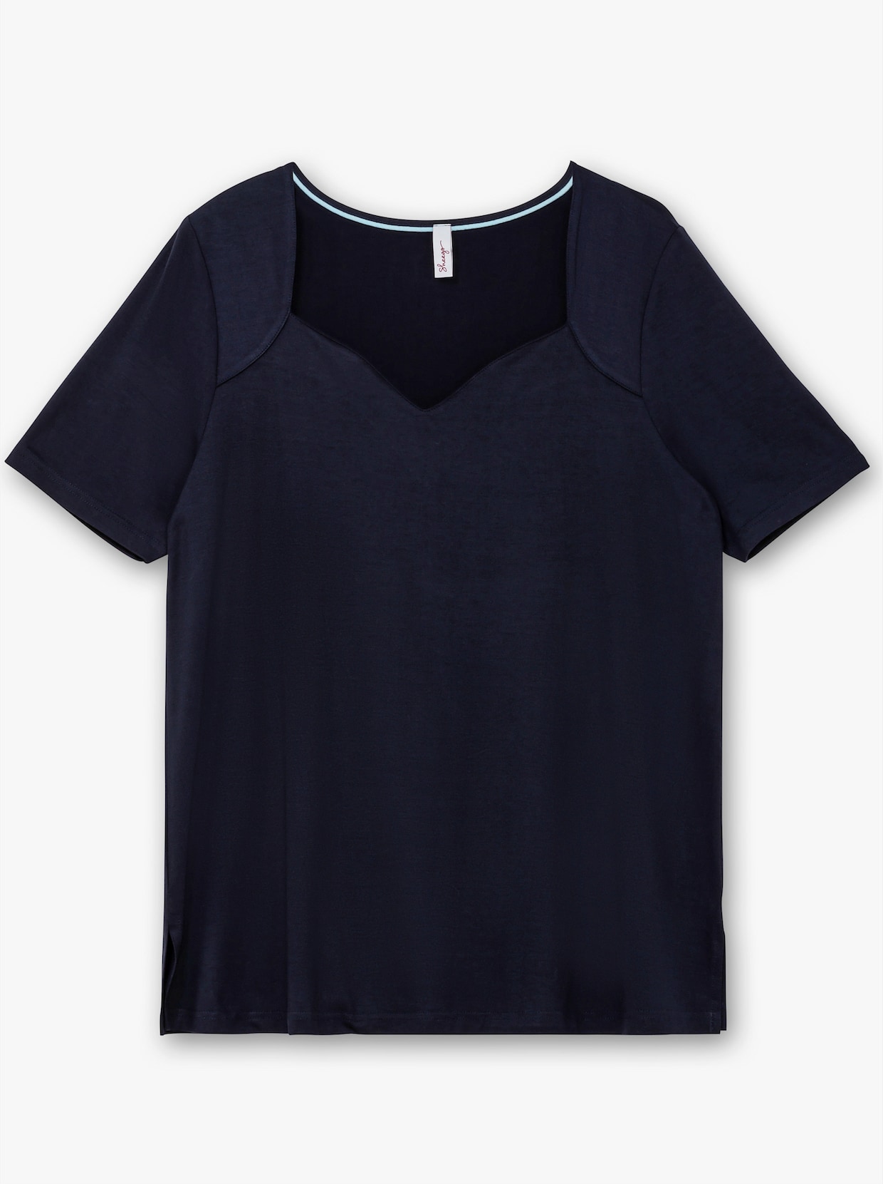 sheego T-Shirt - tiefblau