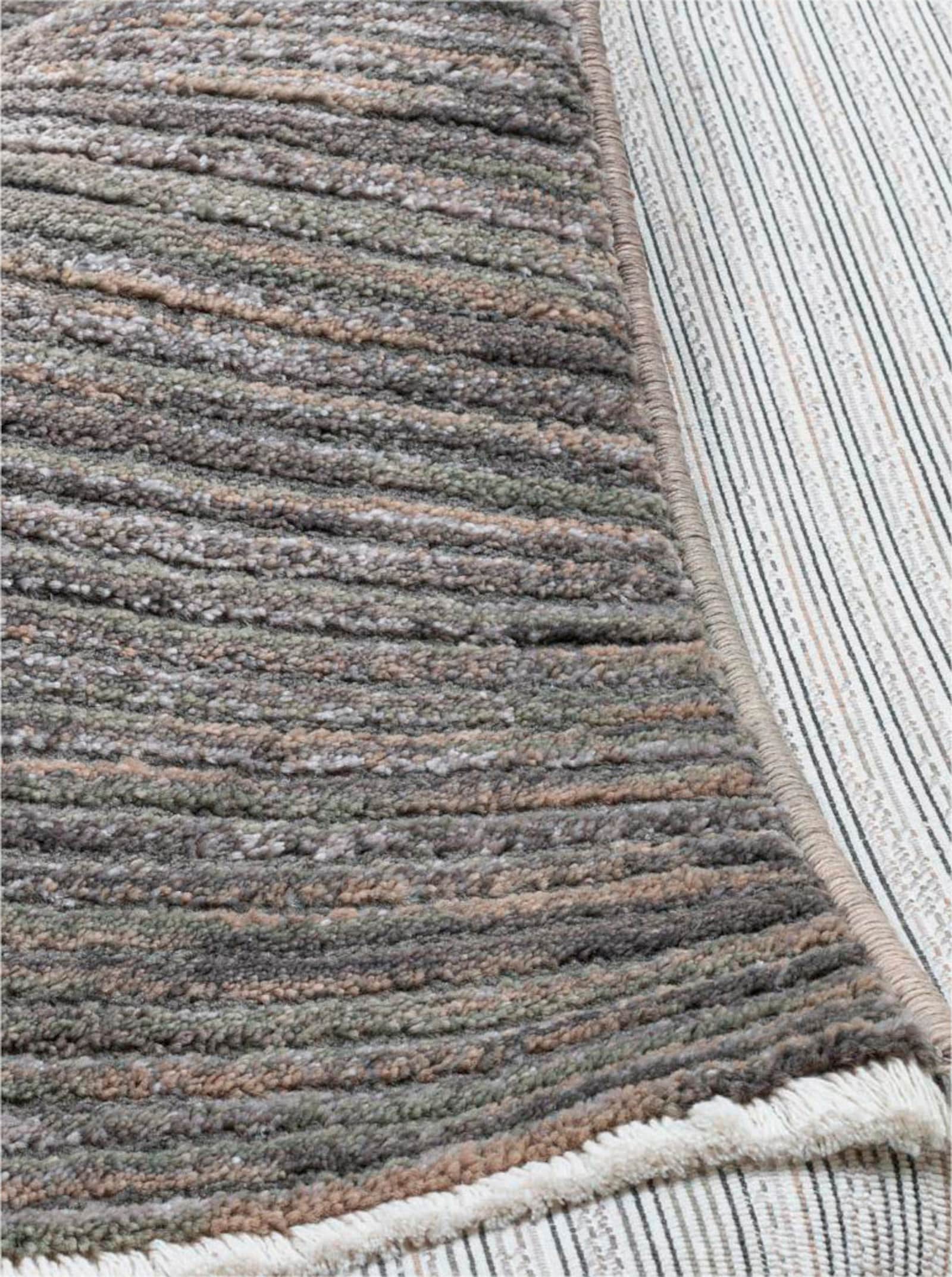 Theko Teppich - dunkelgrau-meliert