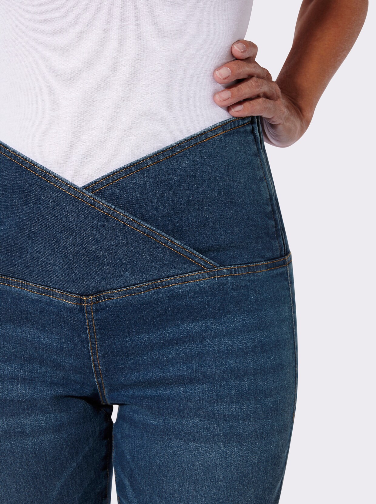 7/8-Jeans - blue-stone-washed