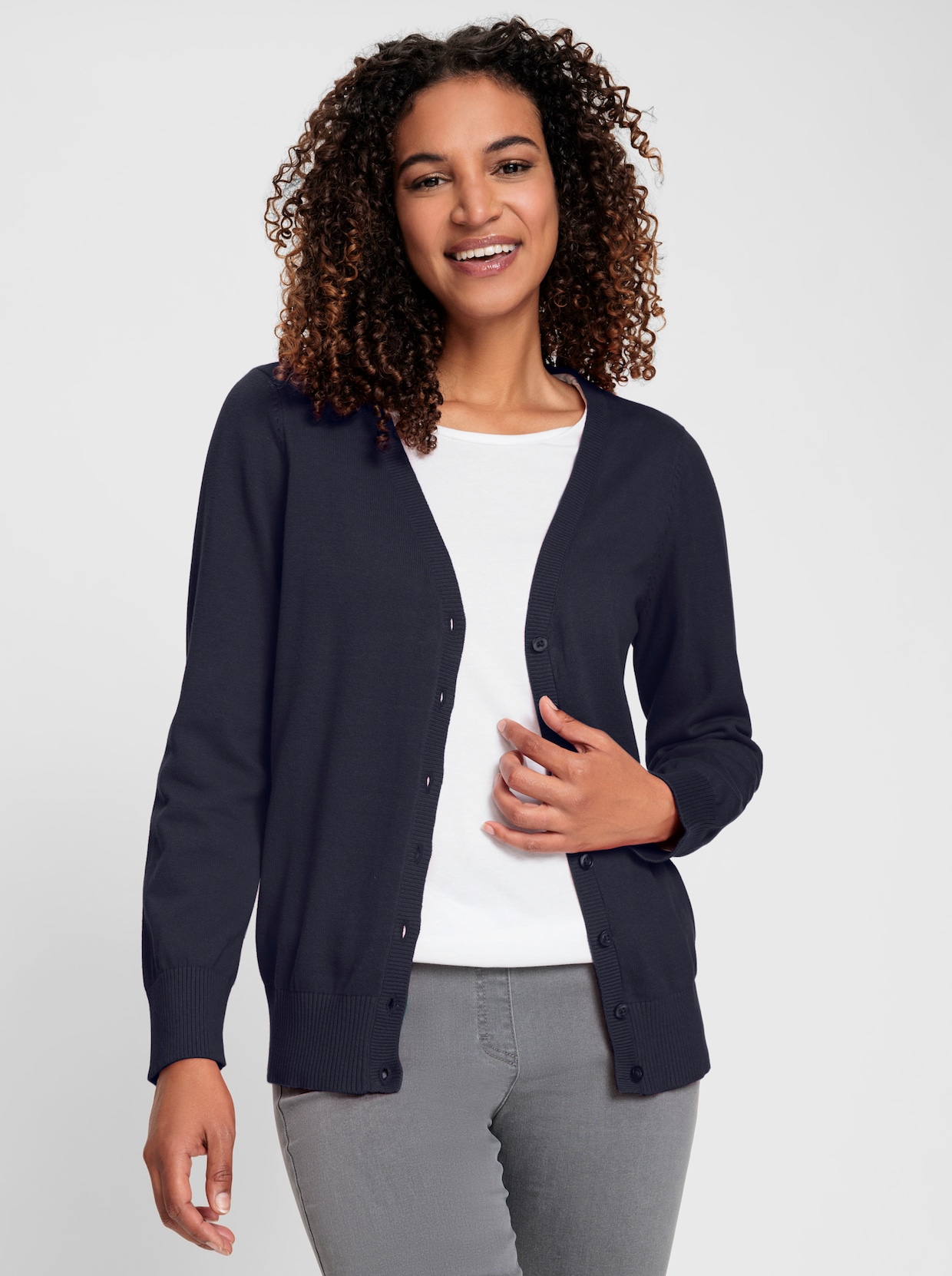 Strickjacke - marine