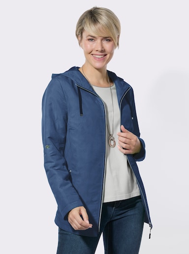 Steppjacke mit Krempelfunktion - jeansblau