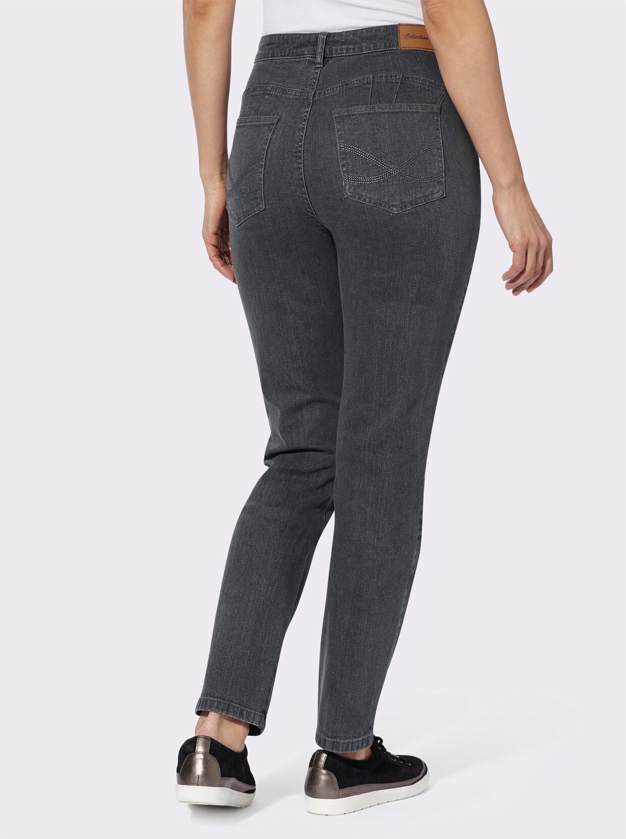 jeans - antraciet/grey-denim