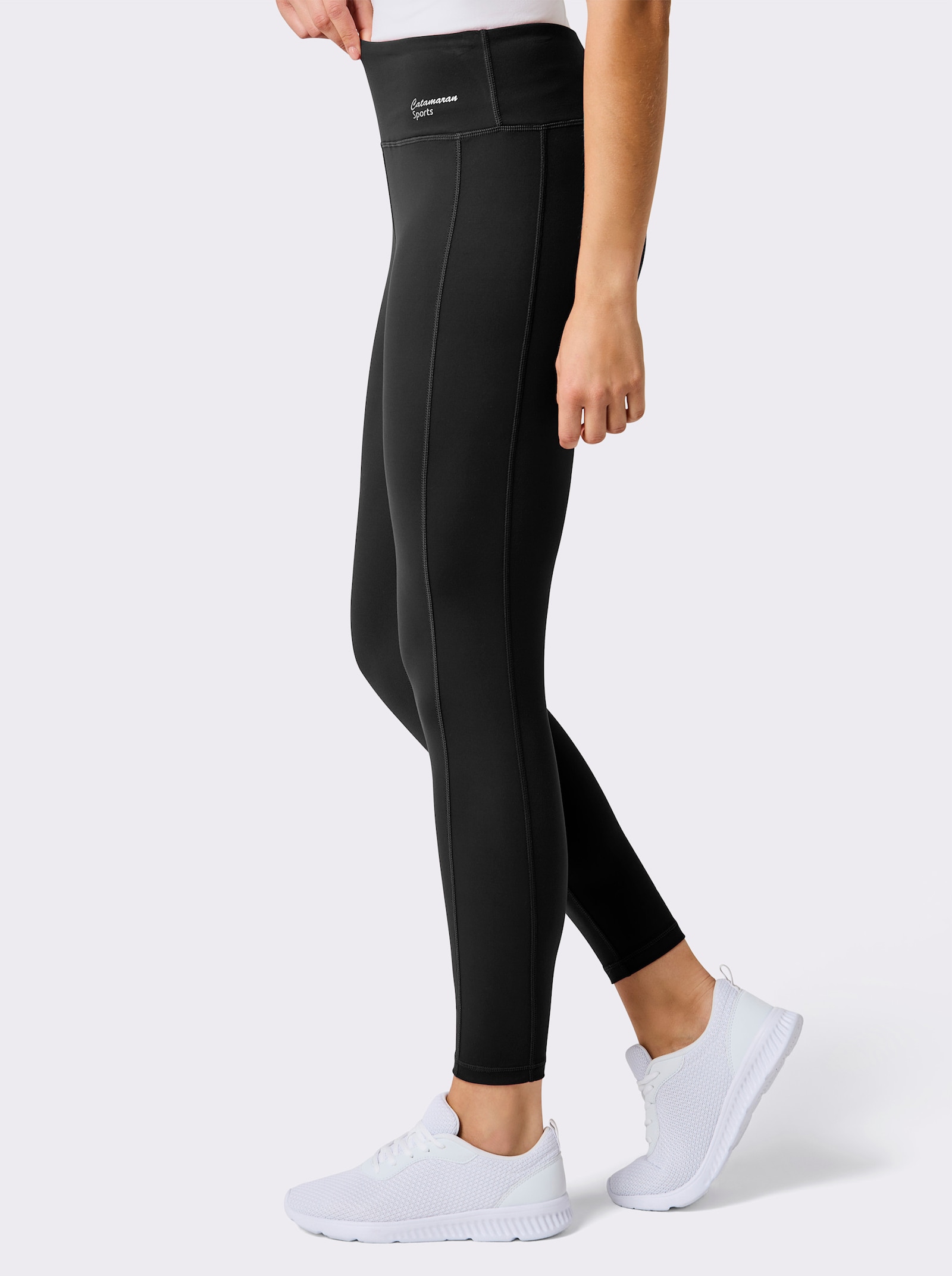 Catamaran Sports Yogaleggings mit breitem Bund - schwarz
