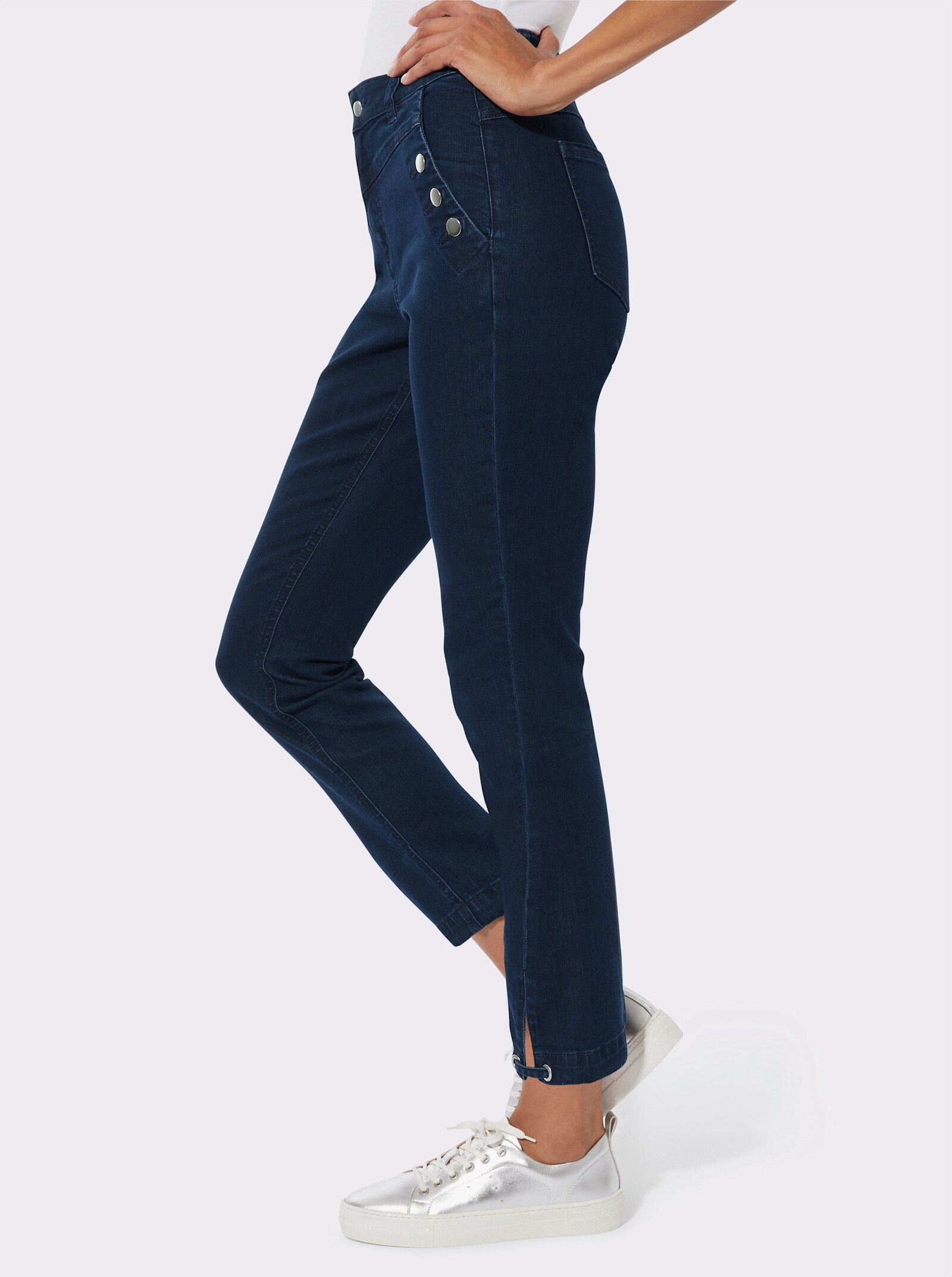 7/8-broek met katoen - dark-blue
