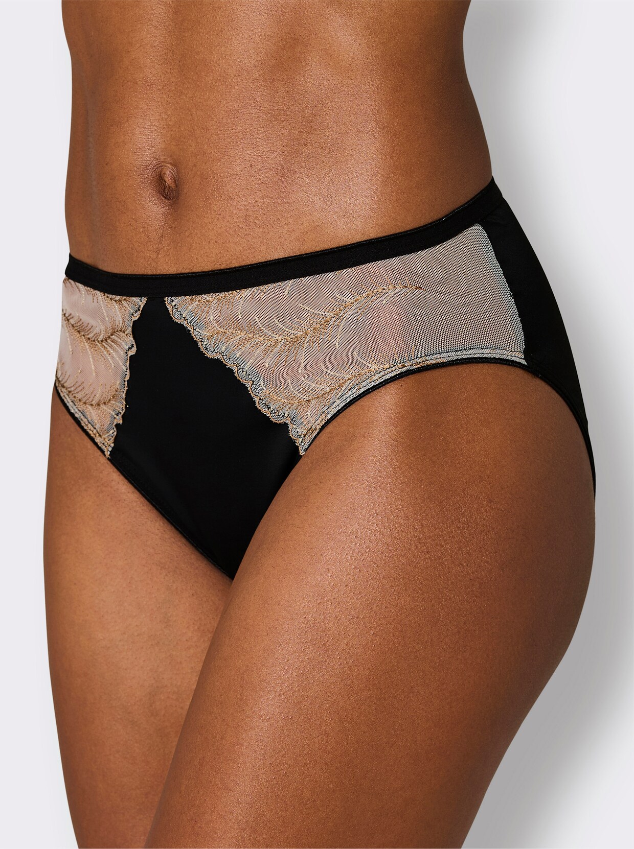 wäschepur Jazzpants - camel-schwarz