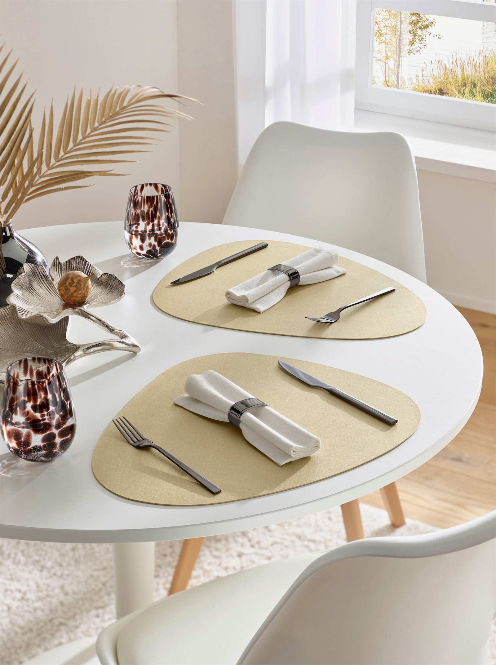 heine home Set de table - couleur doré