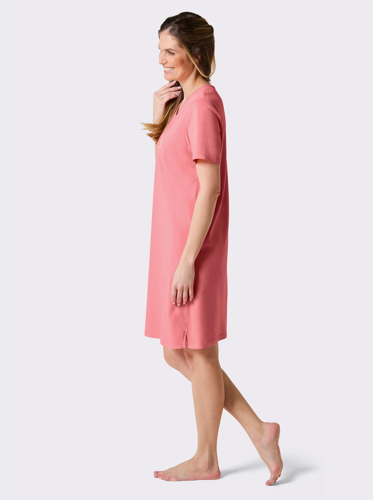 wäschepur Sleepshirts - aquamarin + flamingo
