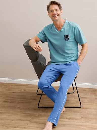 wäschepur men Hose lang - mittelblau