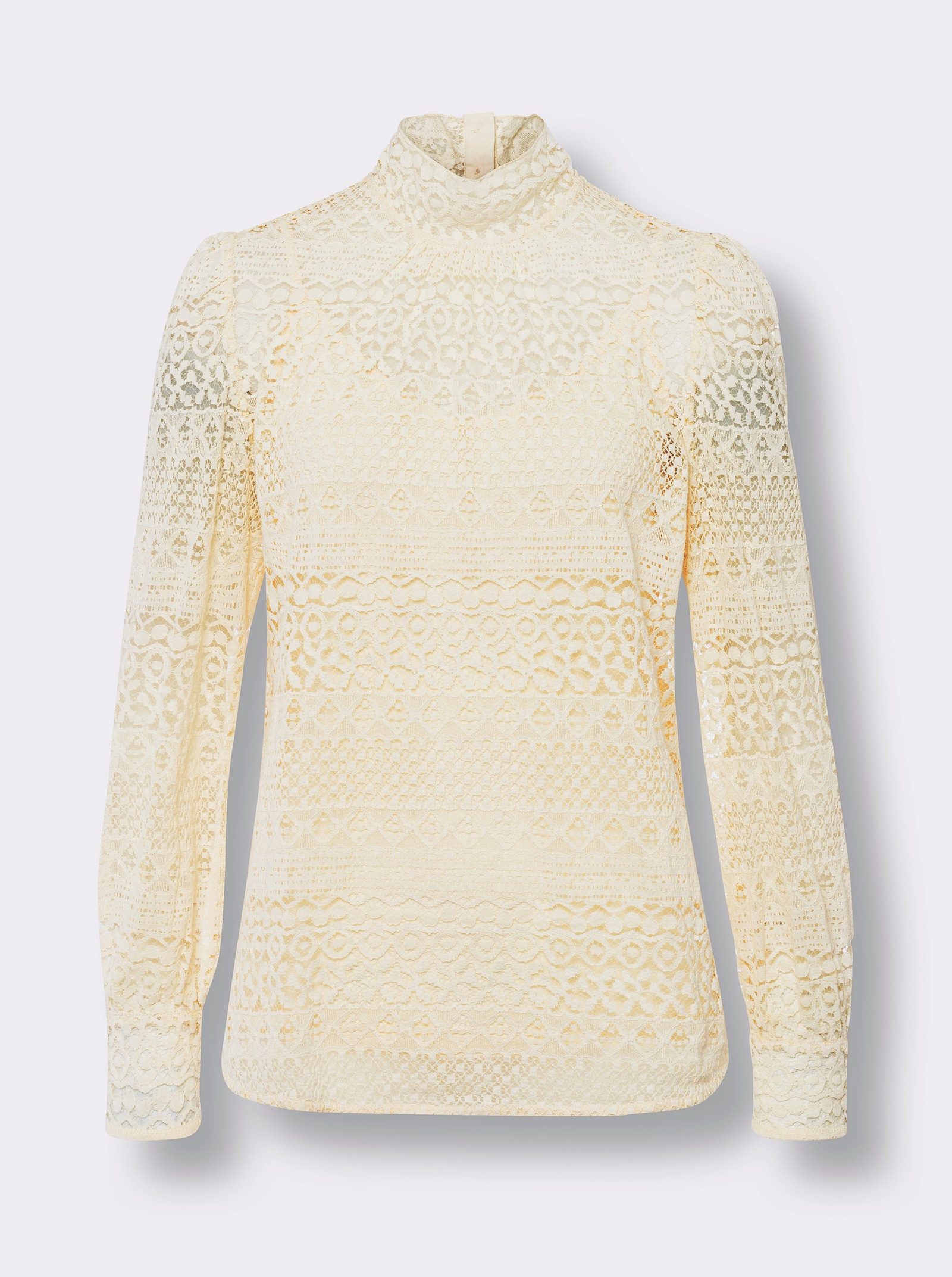 heine Spitzenbluse inklusive blickdichtem Top - champagner