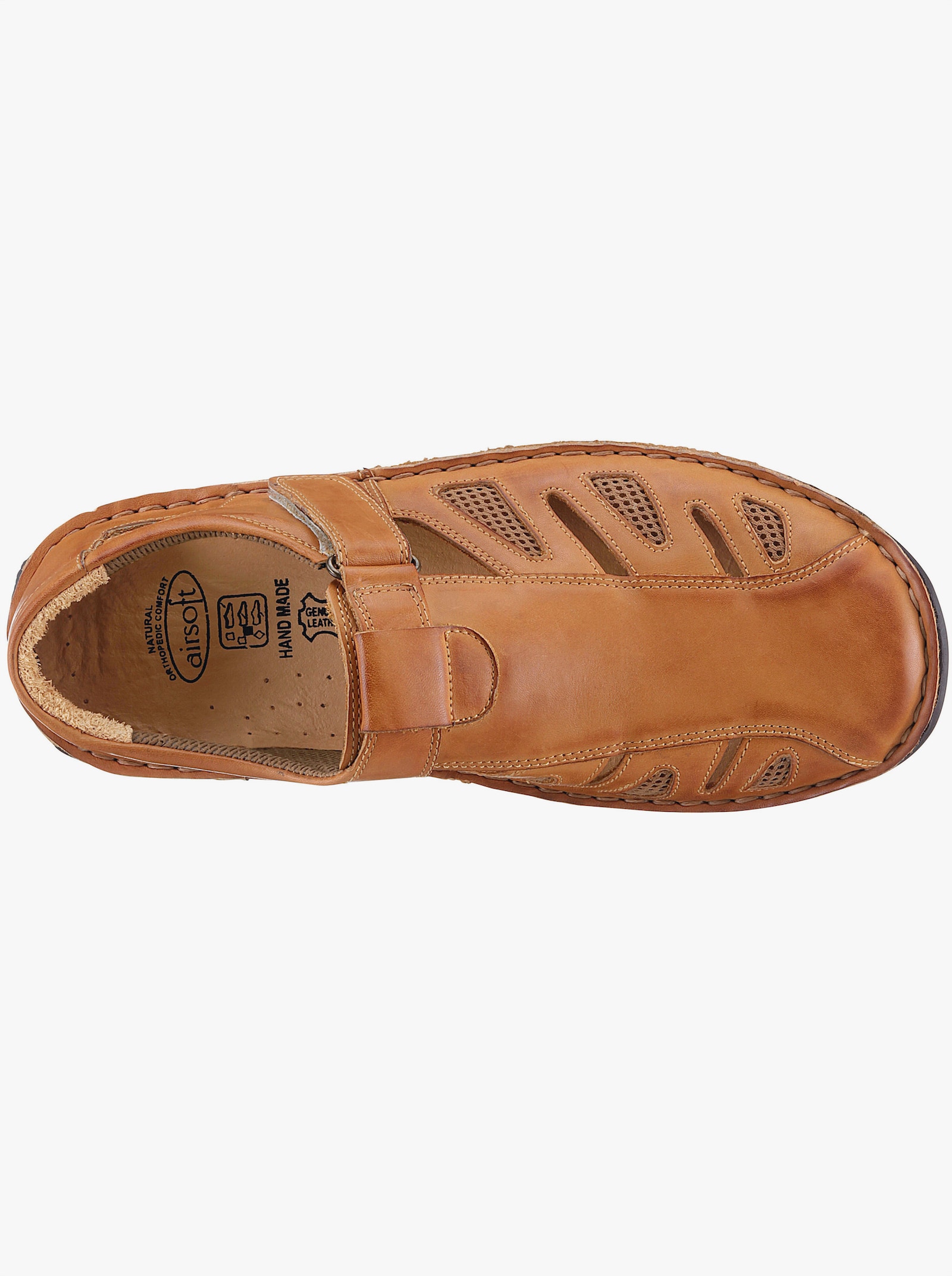 airsoft comfort+ Klettschuh mit seitlichen Netzeinsätzen - camel