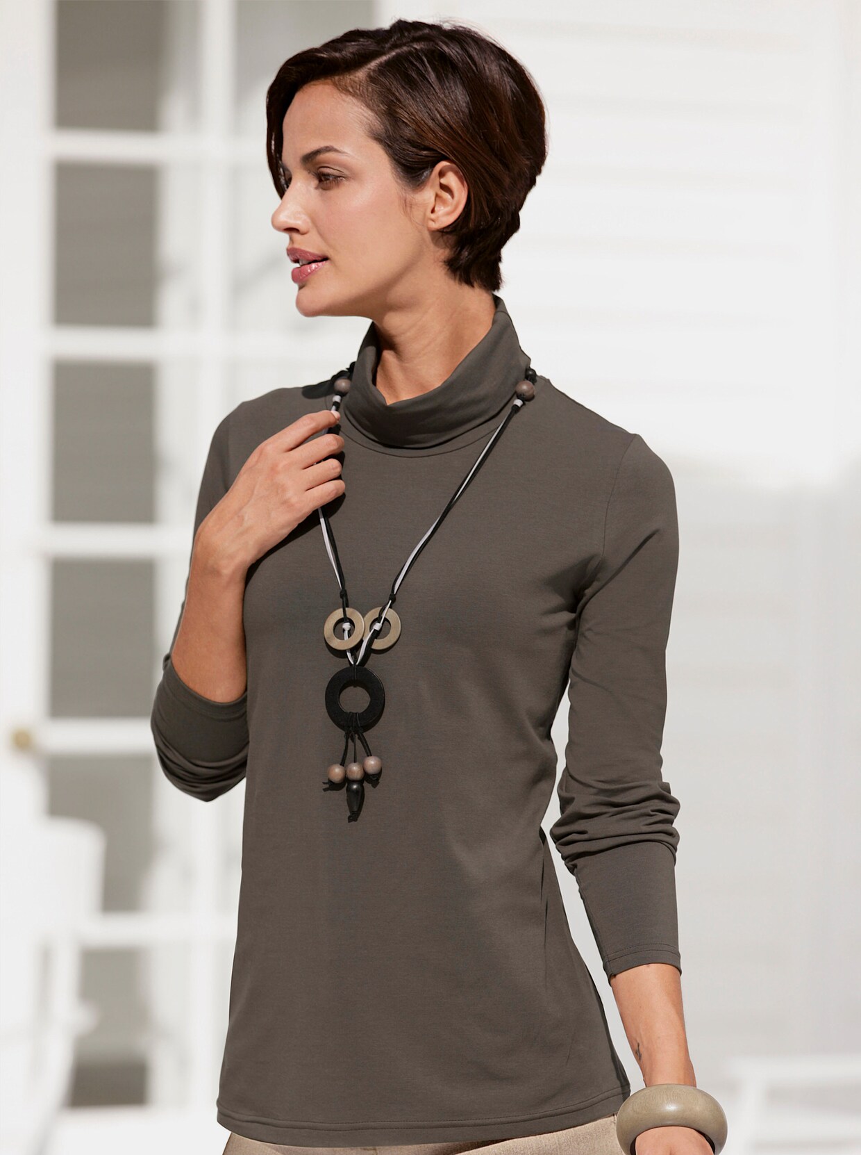 Colshirt - taupe