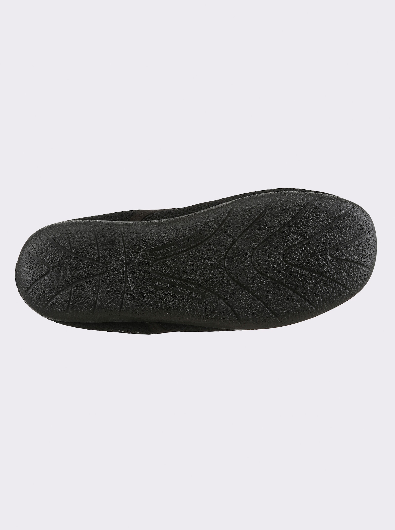 Huisschoen van mesh - zwart