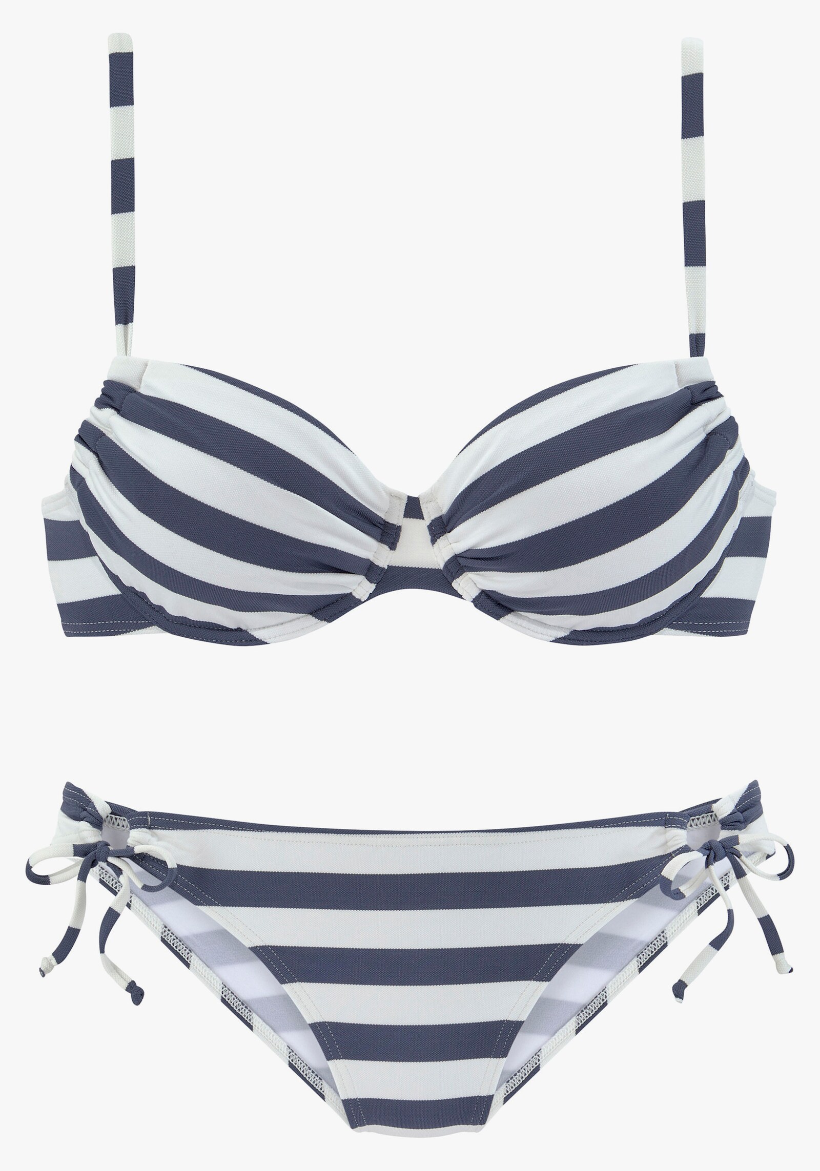 Venice Beach Bügel-Bikini - marine-weiß