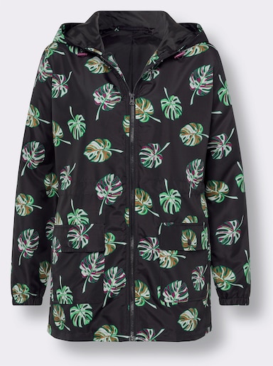 Regenjacke - schwarz-bedruckt