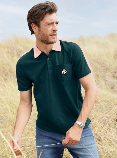 Catamaran Kurzarmshirt - petrol-sand