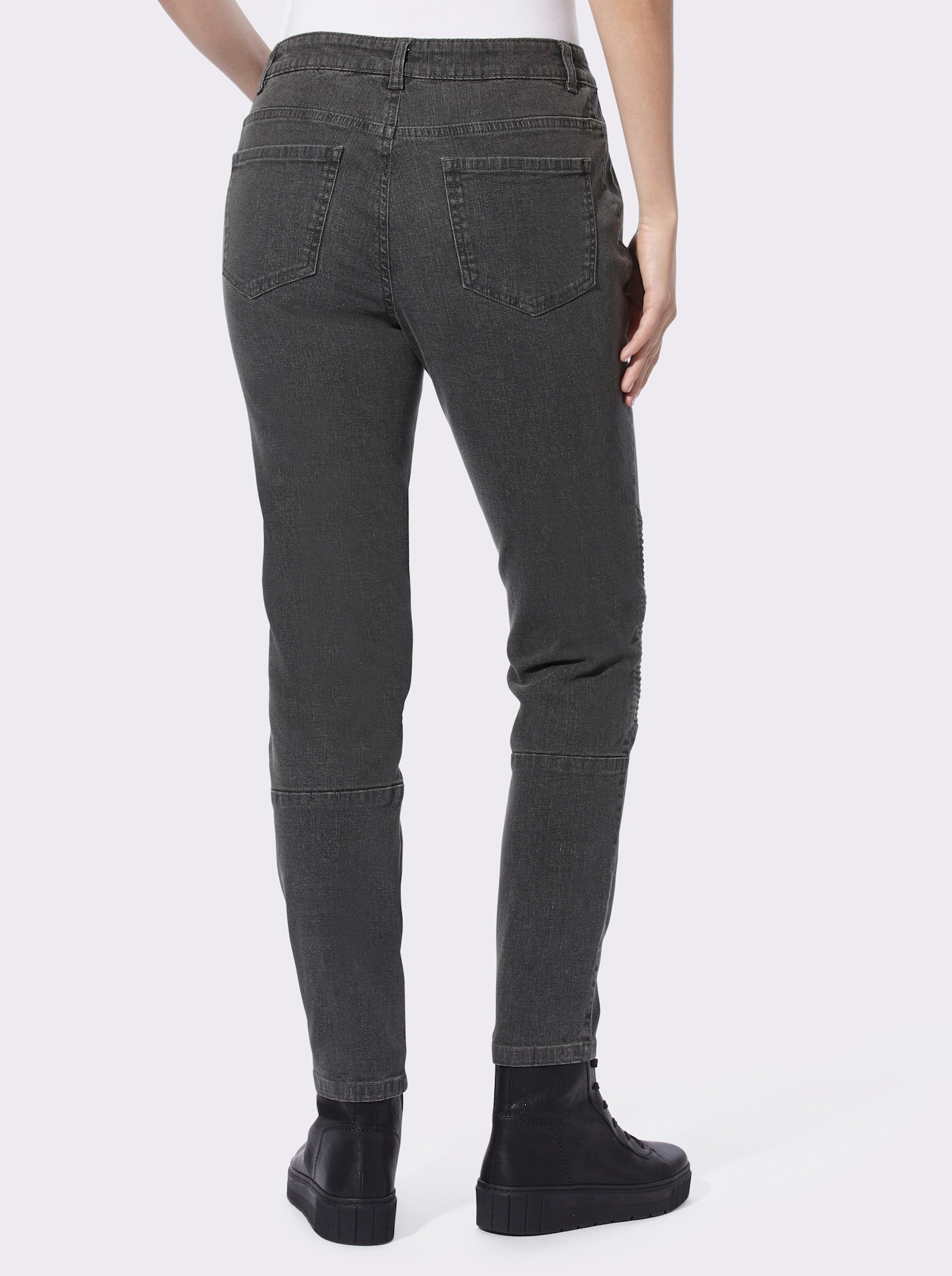 heine Jeans met nepzakken - antraciet/grey-denim