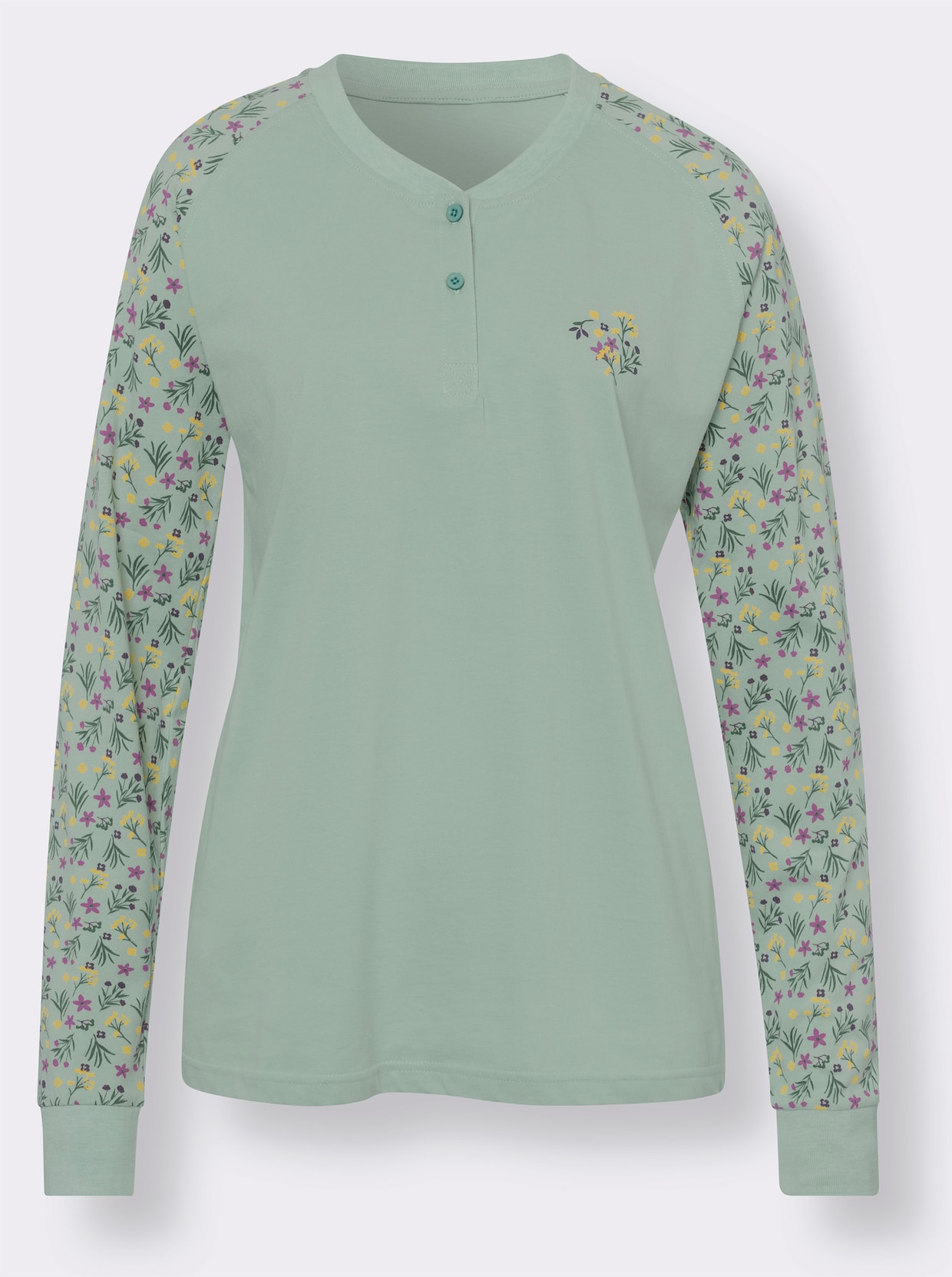 Pyjama - kalkmint bedrukt