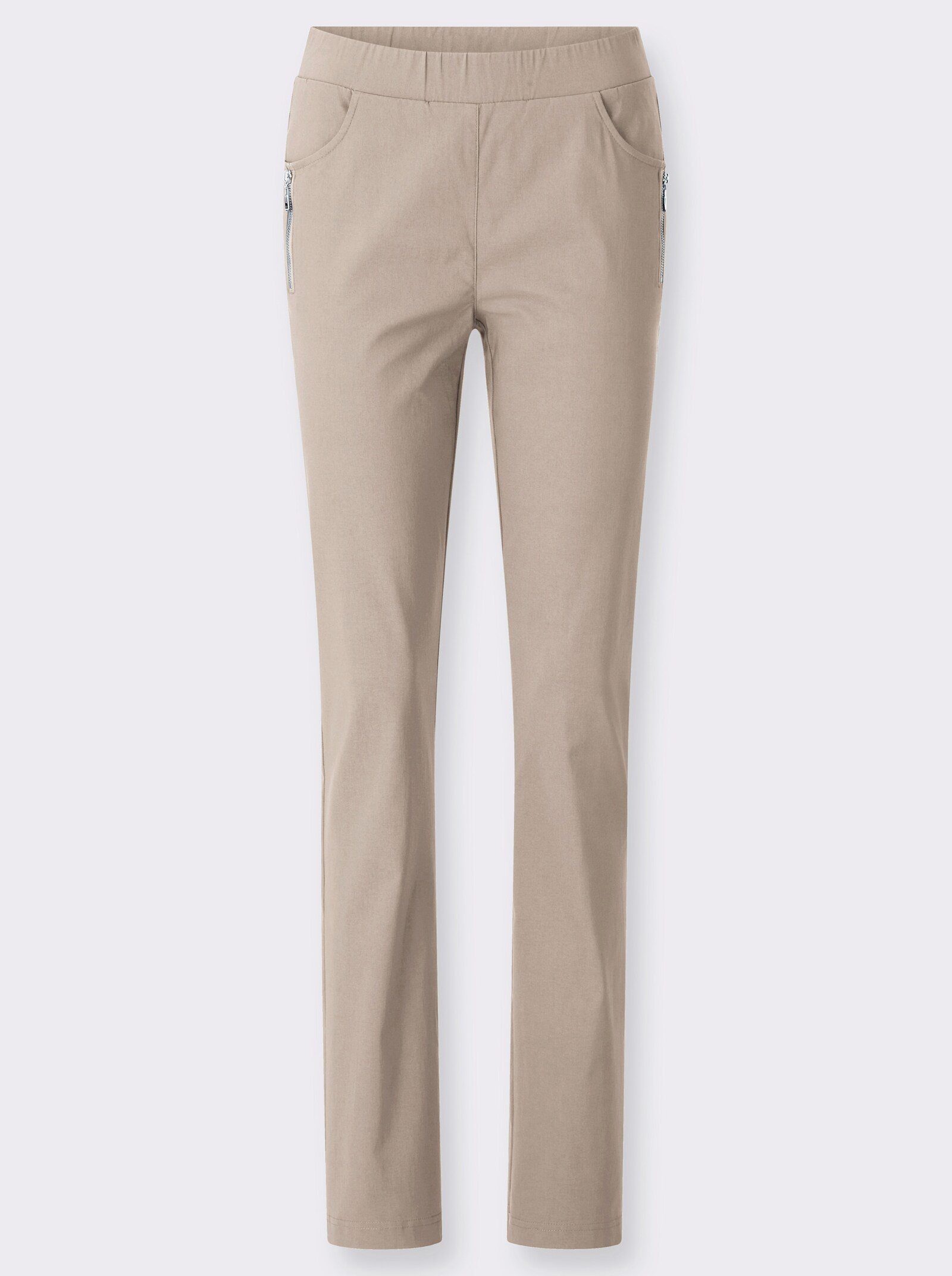 Stretch-Hose in Bengalin-Qualität - beige