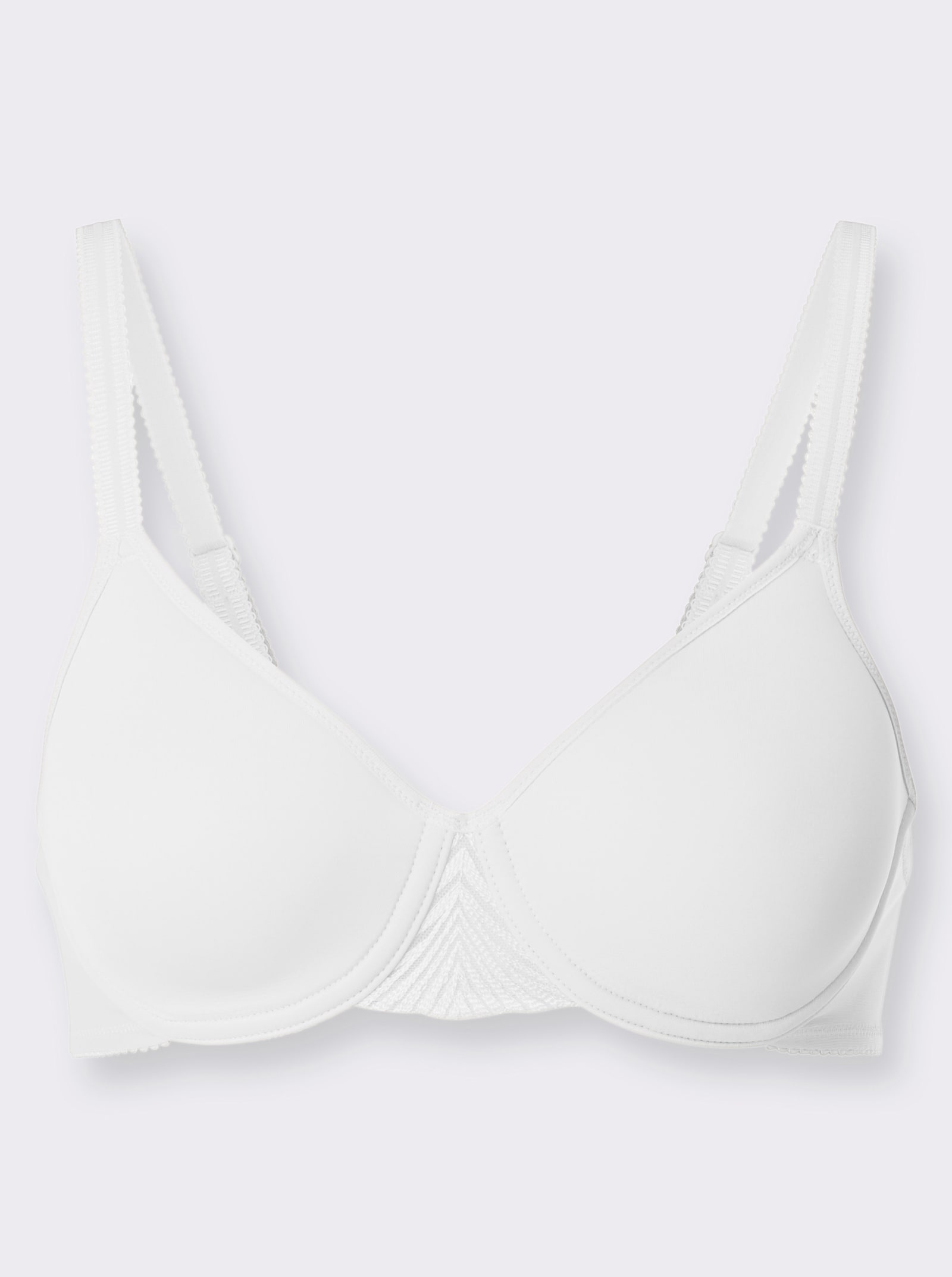 Triumph T-Shirt-BH mit Bügel mit Stickerei-Einsatz - weiß