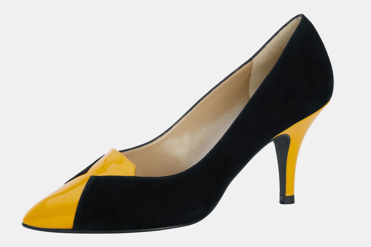 heine Pumps - zwart/geel