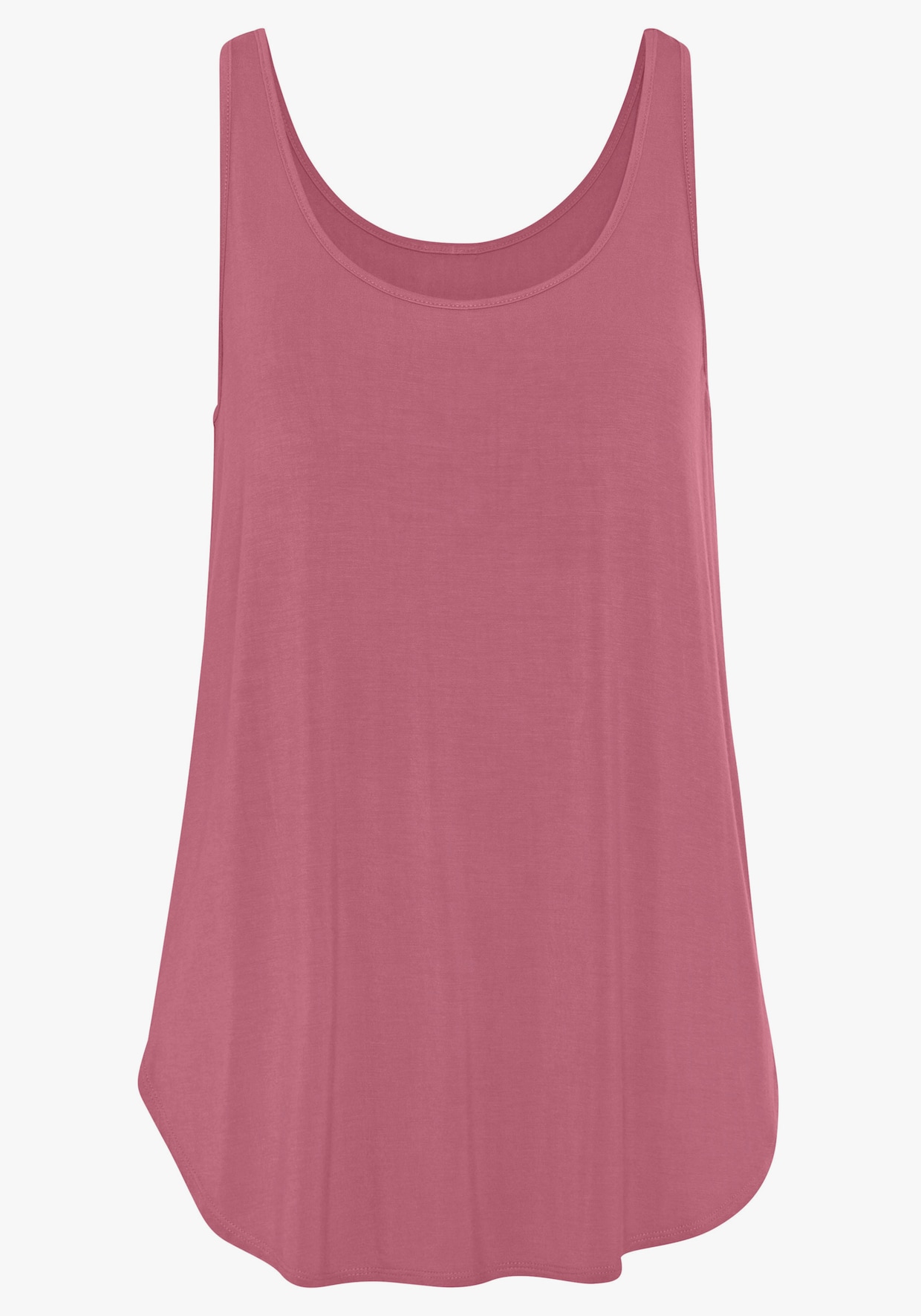 LASCANA Lange top - bessenrood, zwart