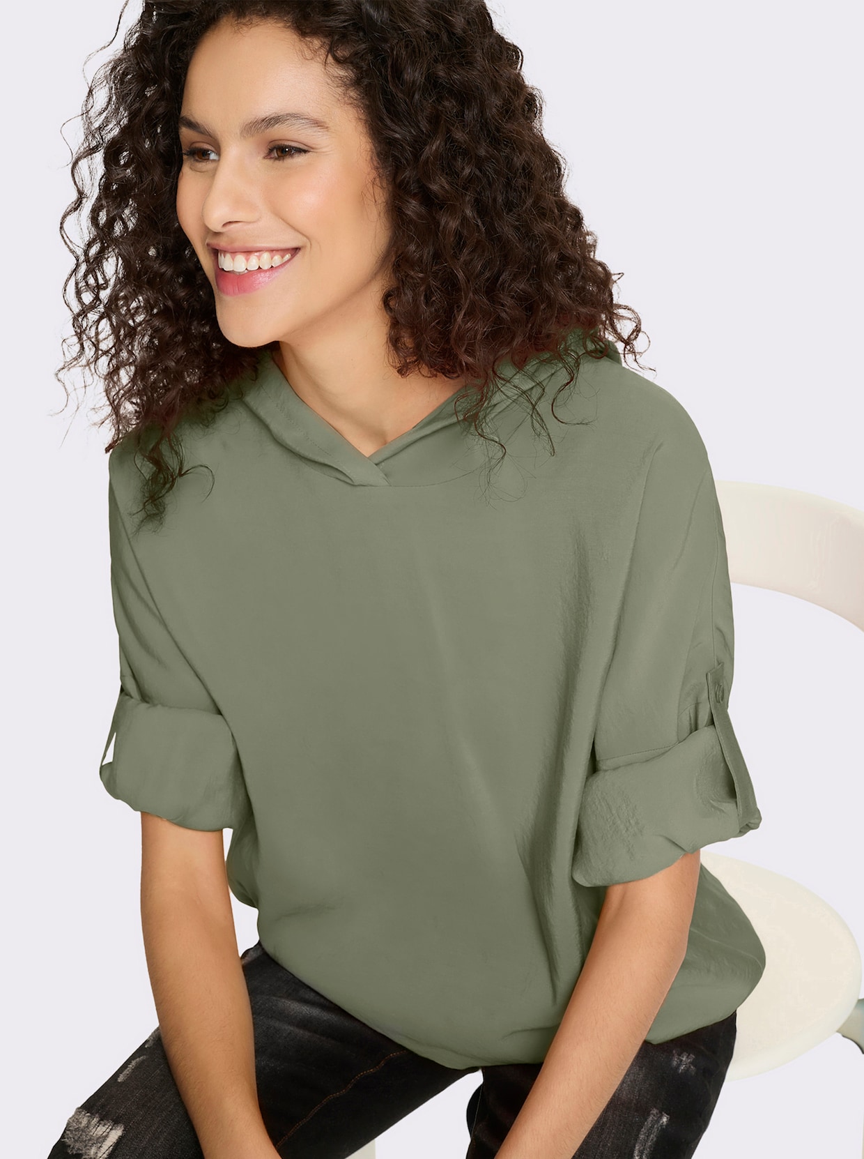 heine Schlupfbluse - khaki