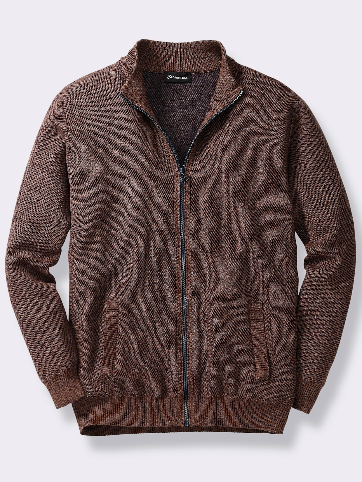 Catamaran Strickjacke - cognac-meliert