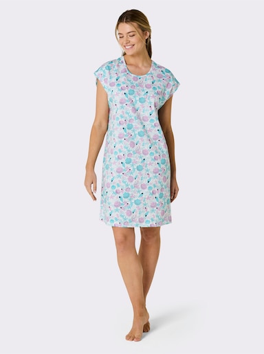 feel good Sommerkleid - marine-bedruckt + weiß-bedruckt