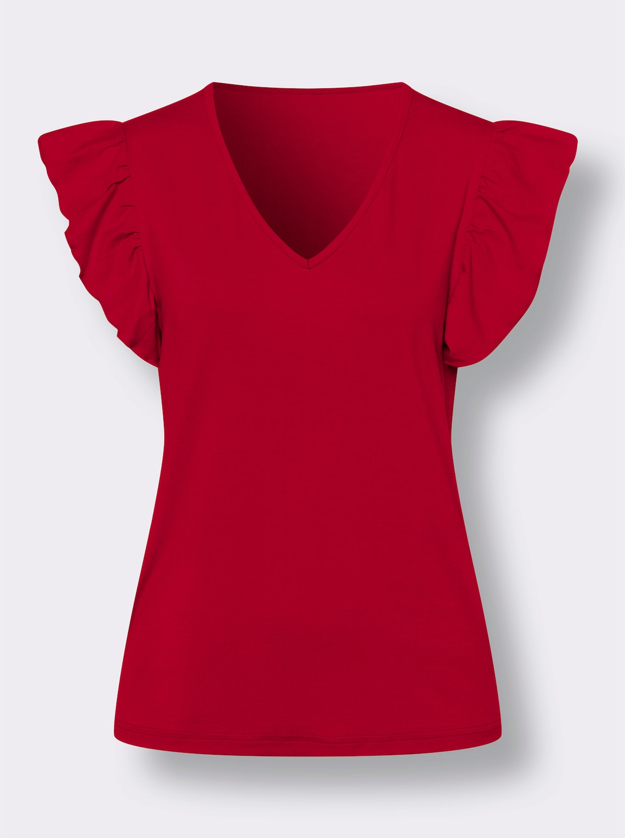 heine V-Shirt - rot