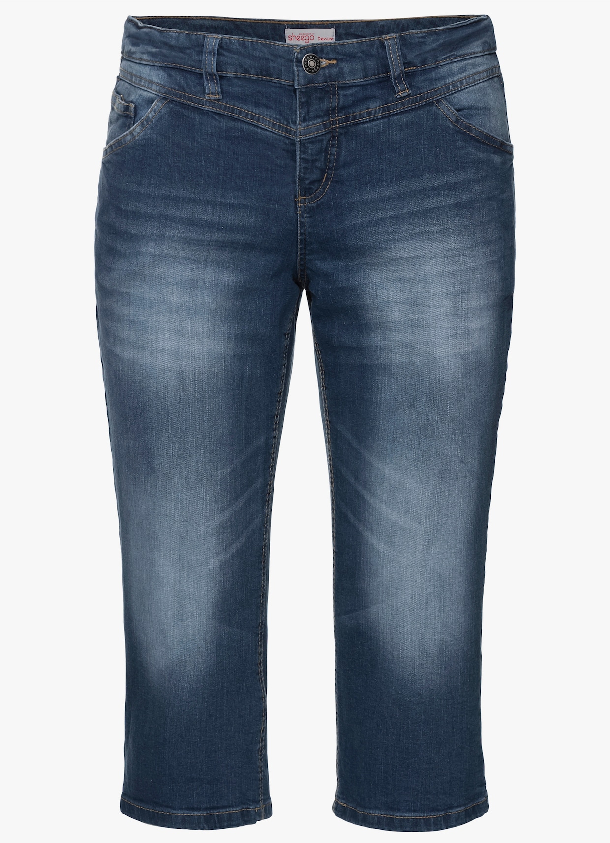 sheego Caprijeans - blue denim