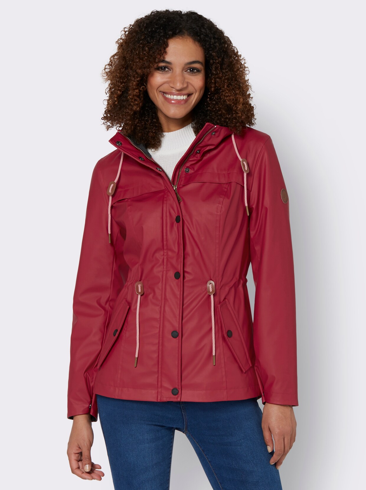 Outdoorjacke - dunkelrot