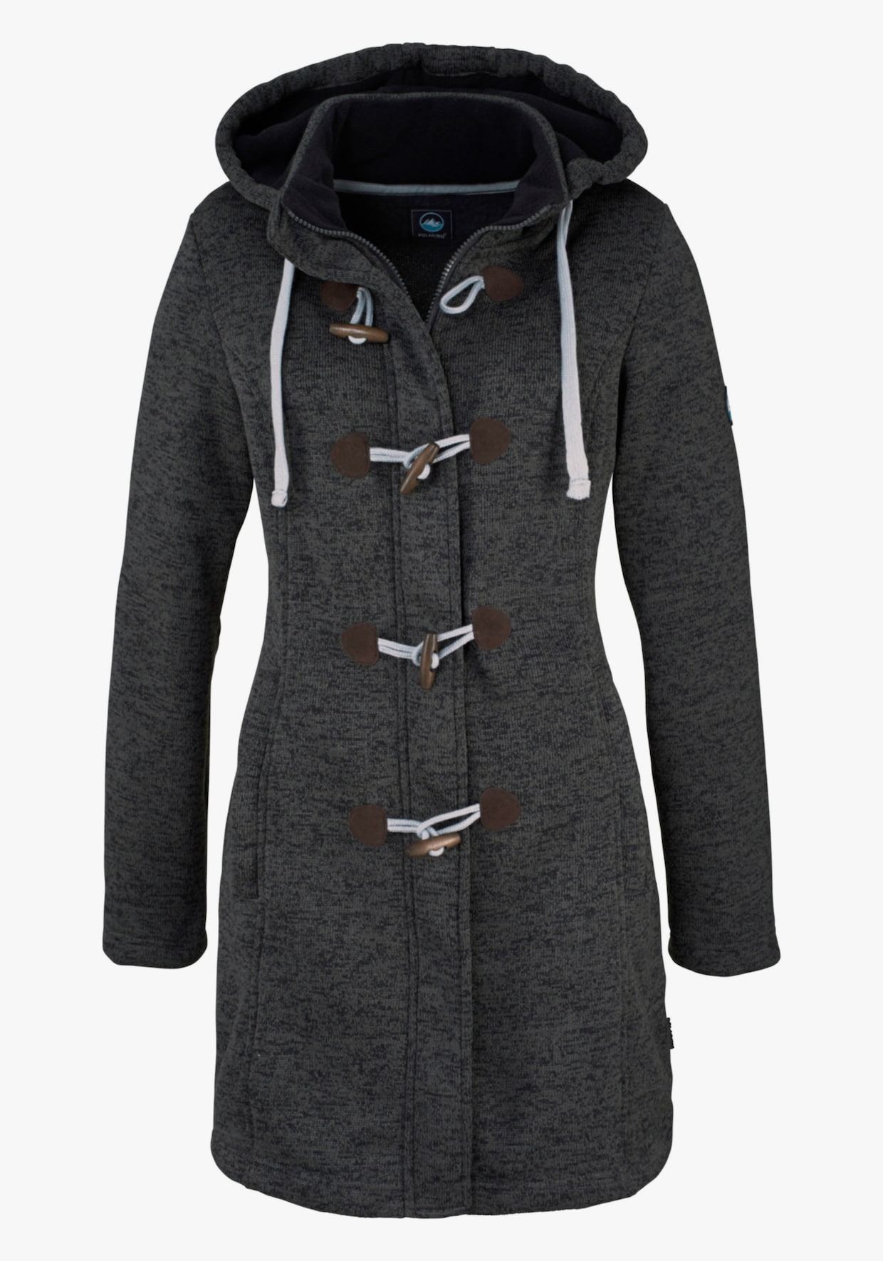 Strickfleecejacke - anthrazit