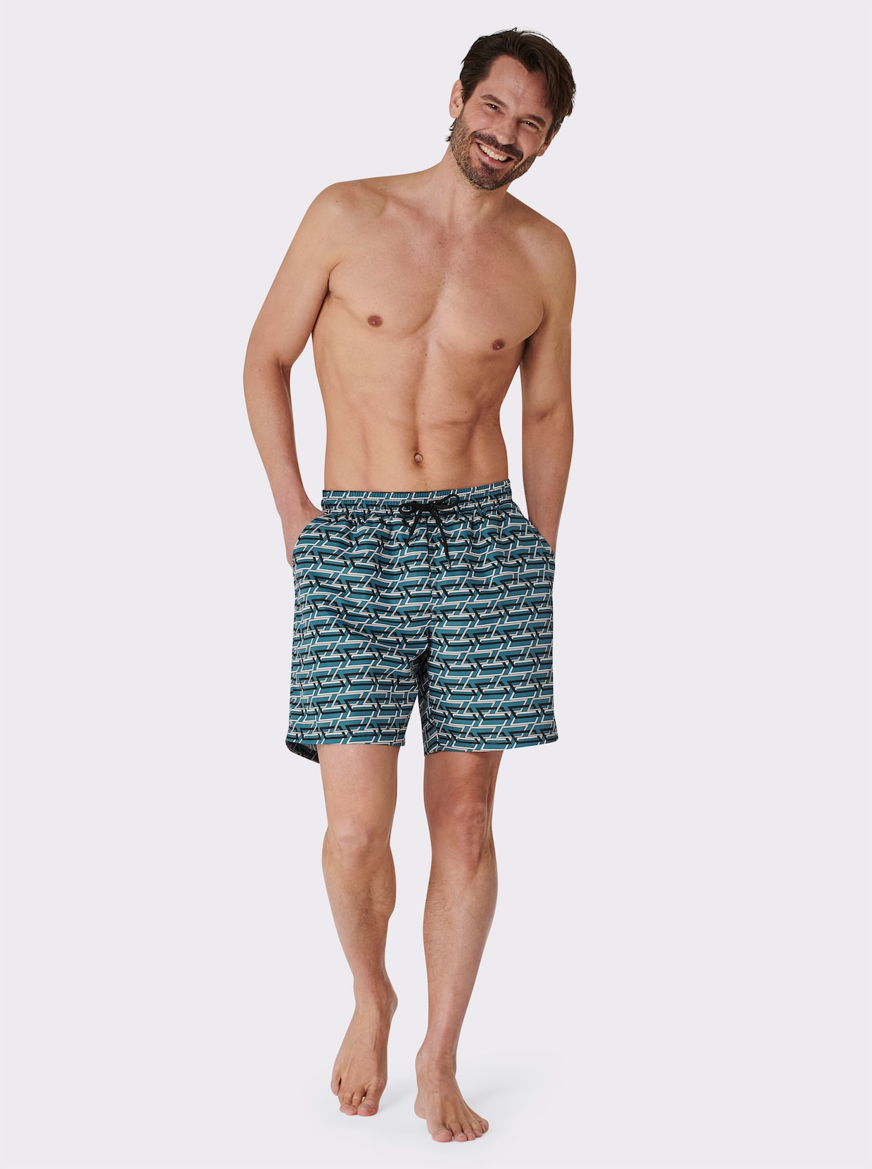 feel good Badeshorts - topas-sesam-bedruckt