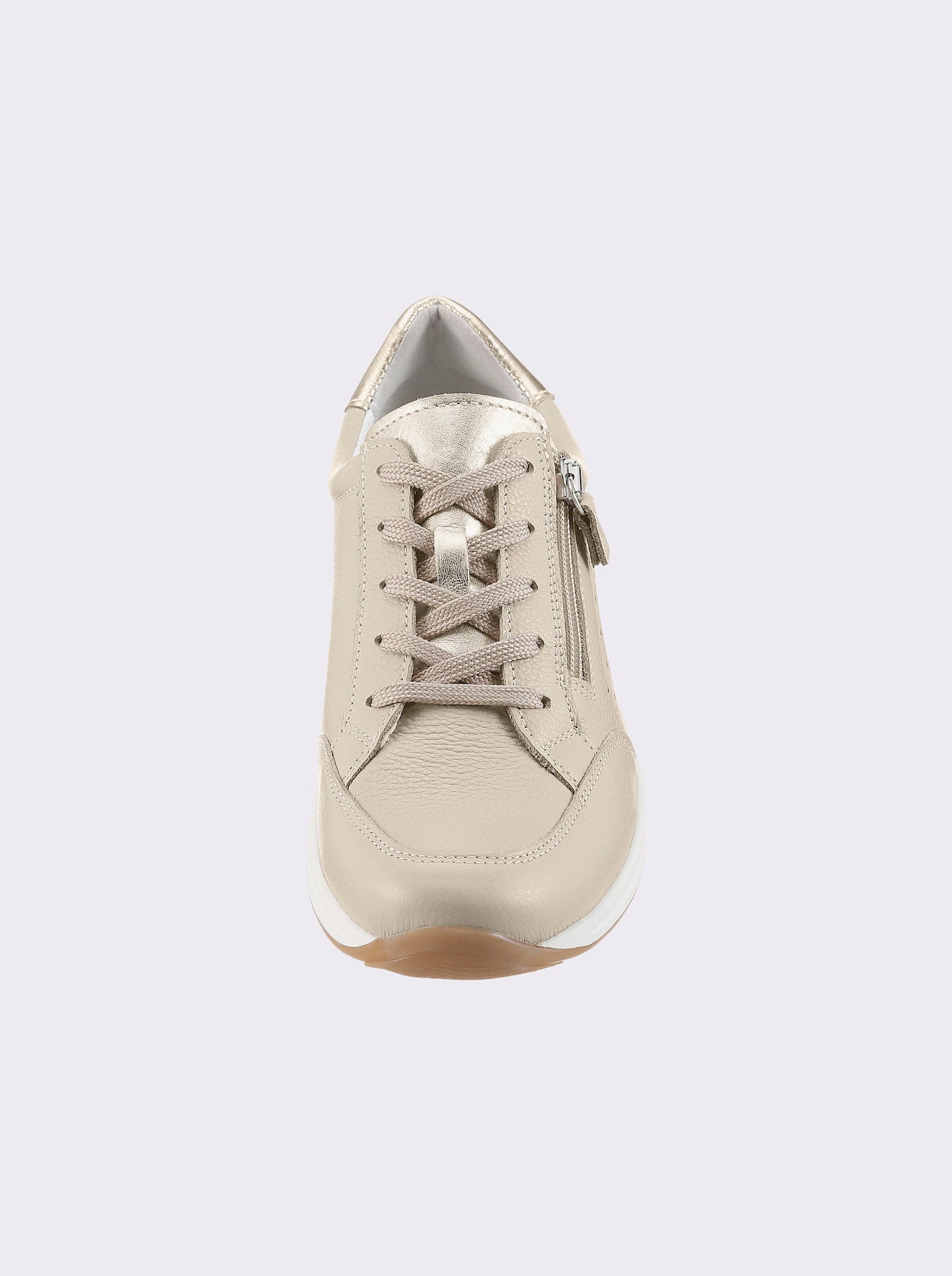 airsoft modern+ Sneaker mit Leder-Wechselfußbett - beige