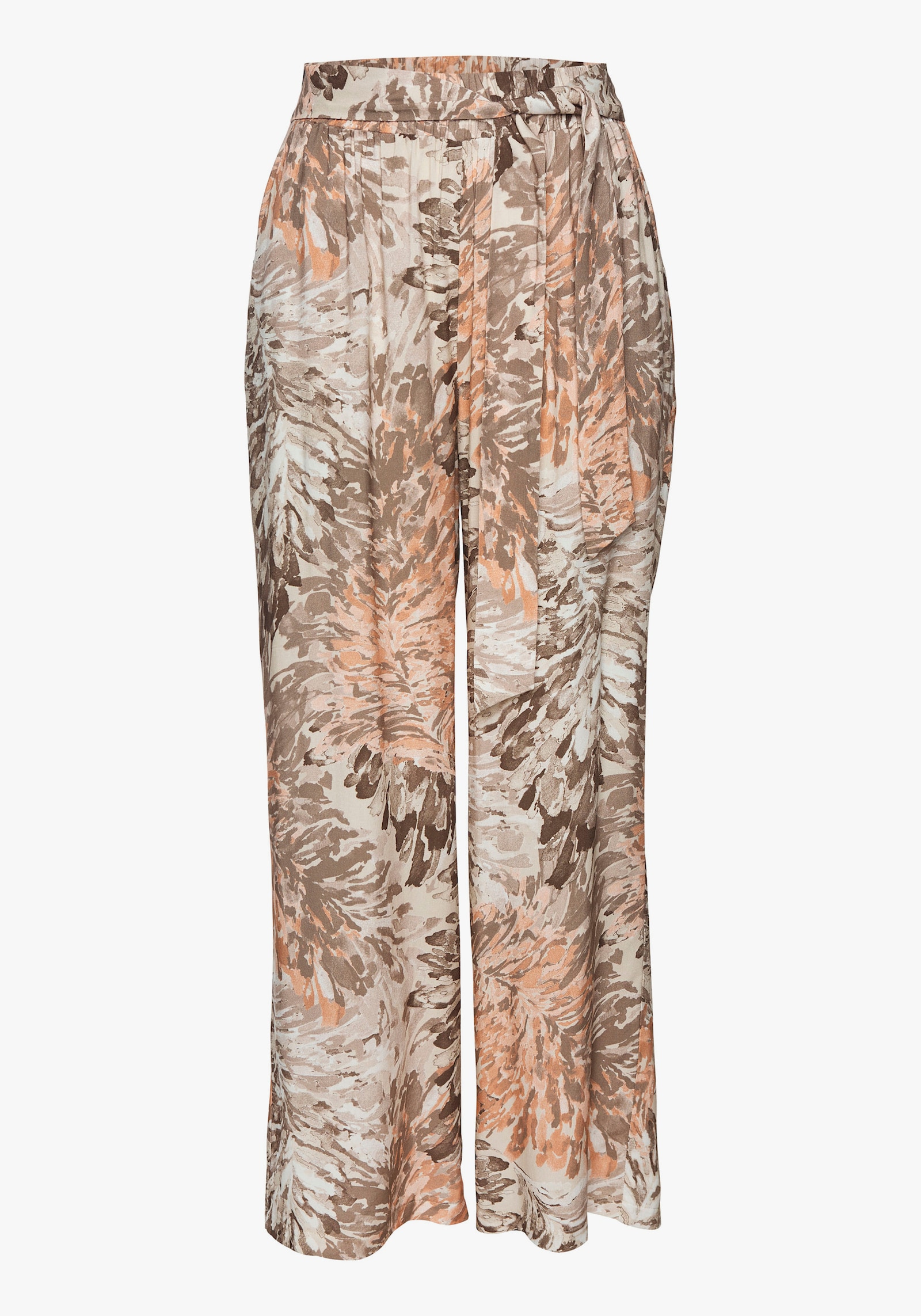 LASCANA palazzo-broek - apricot/taupe bedrukt