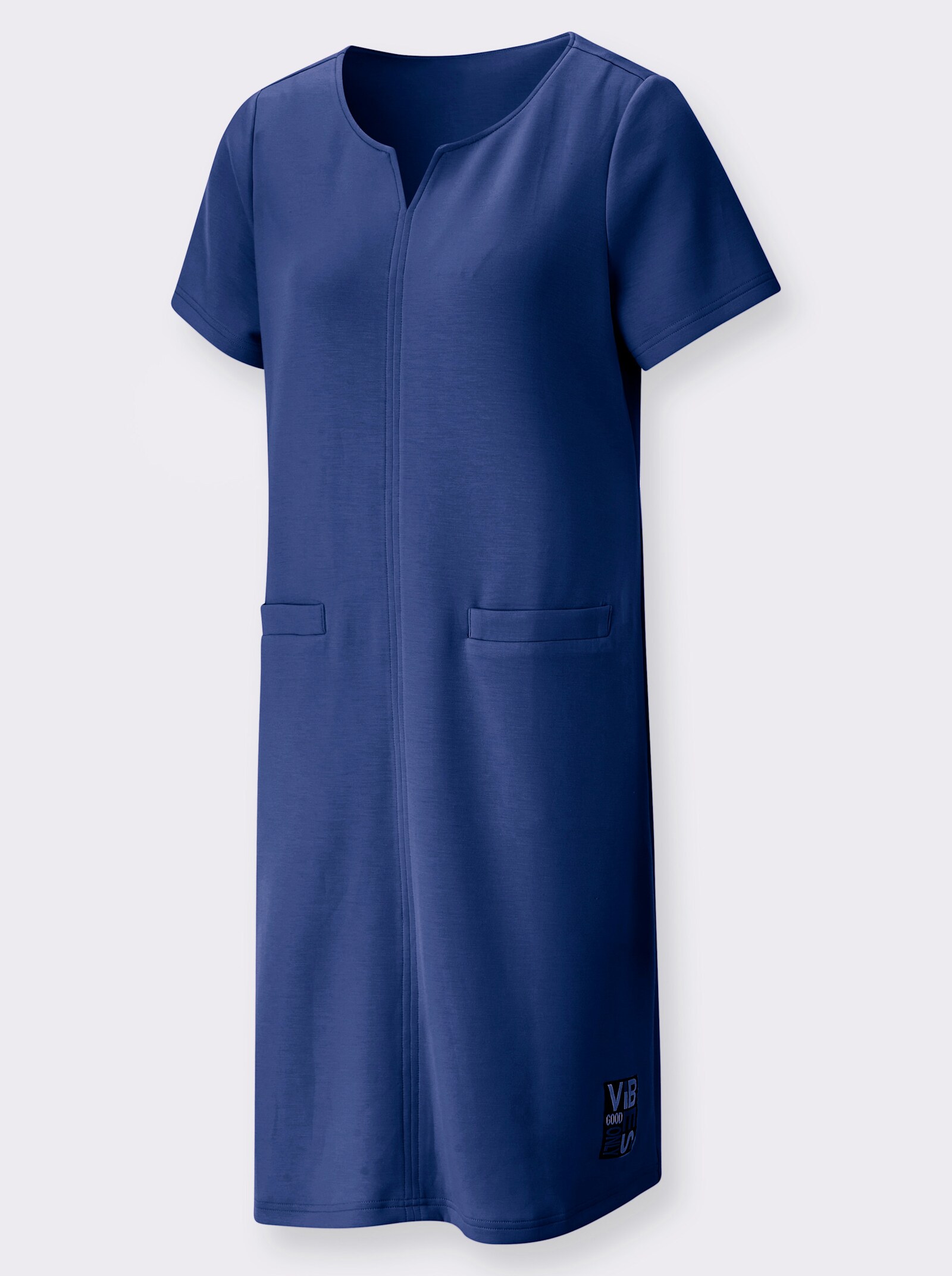 Sweatkleid mit Taschen - royalblau