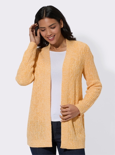 Strickjacke - ocker-meliert