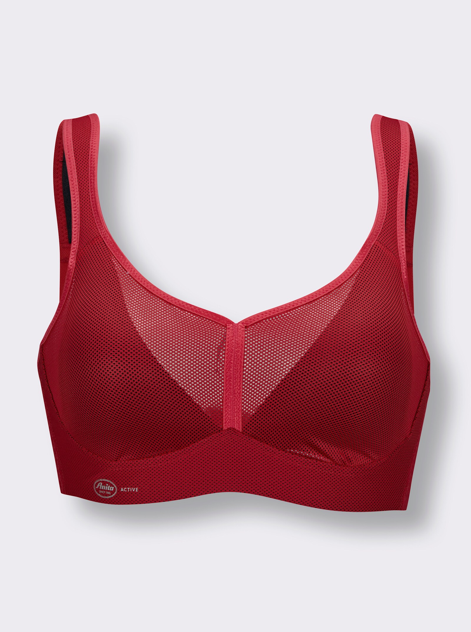 Anita Sport-BH ohne Bügel für starken Halt - rot
