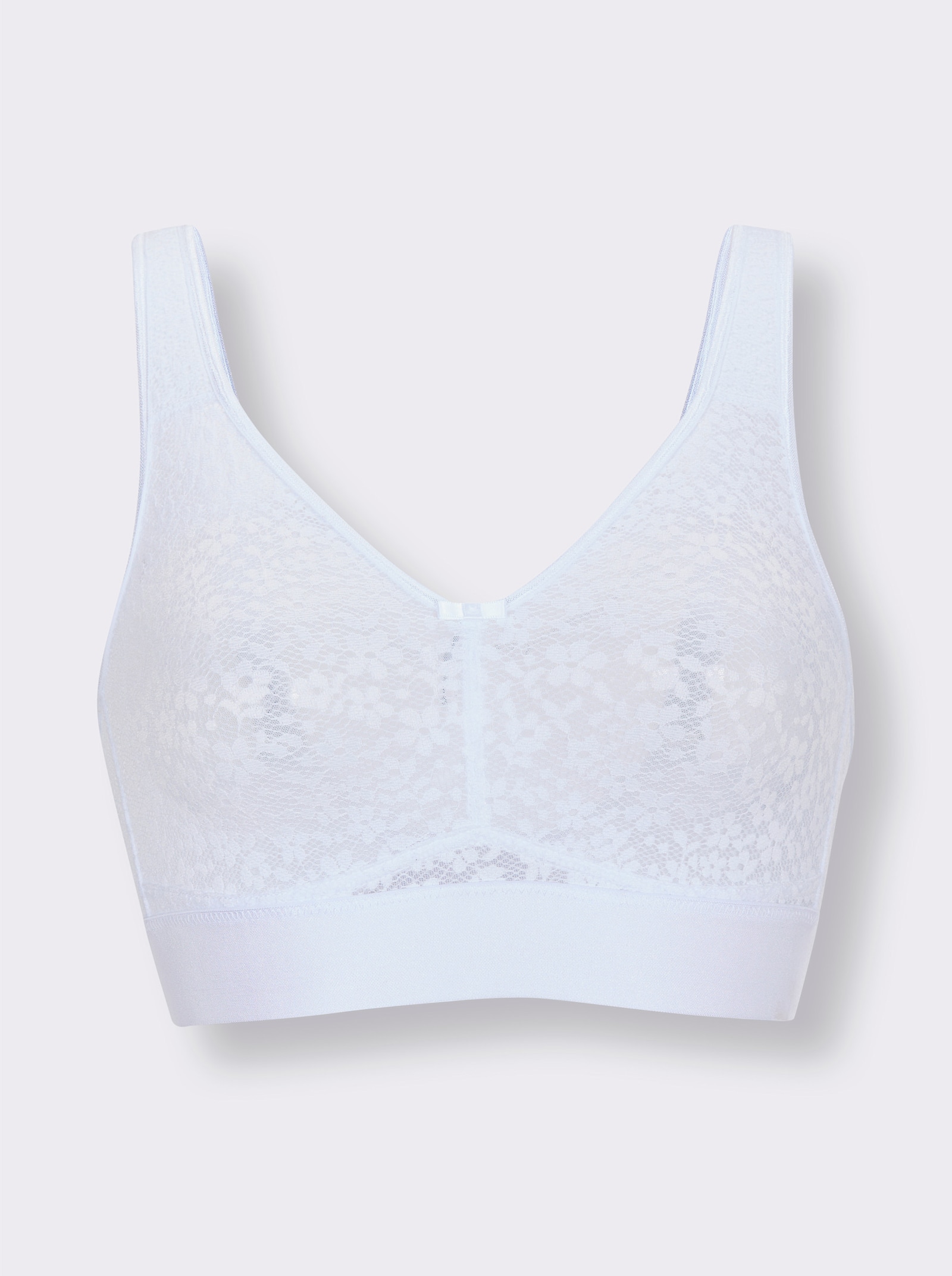 wäschepur Komfort-BH ohne Bügel - weiß