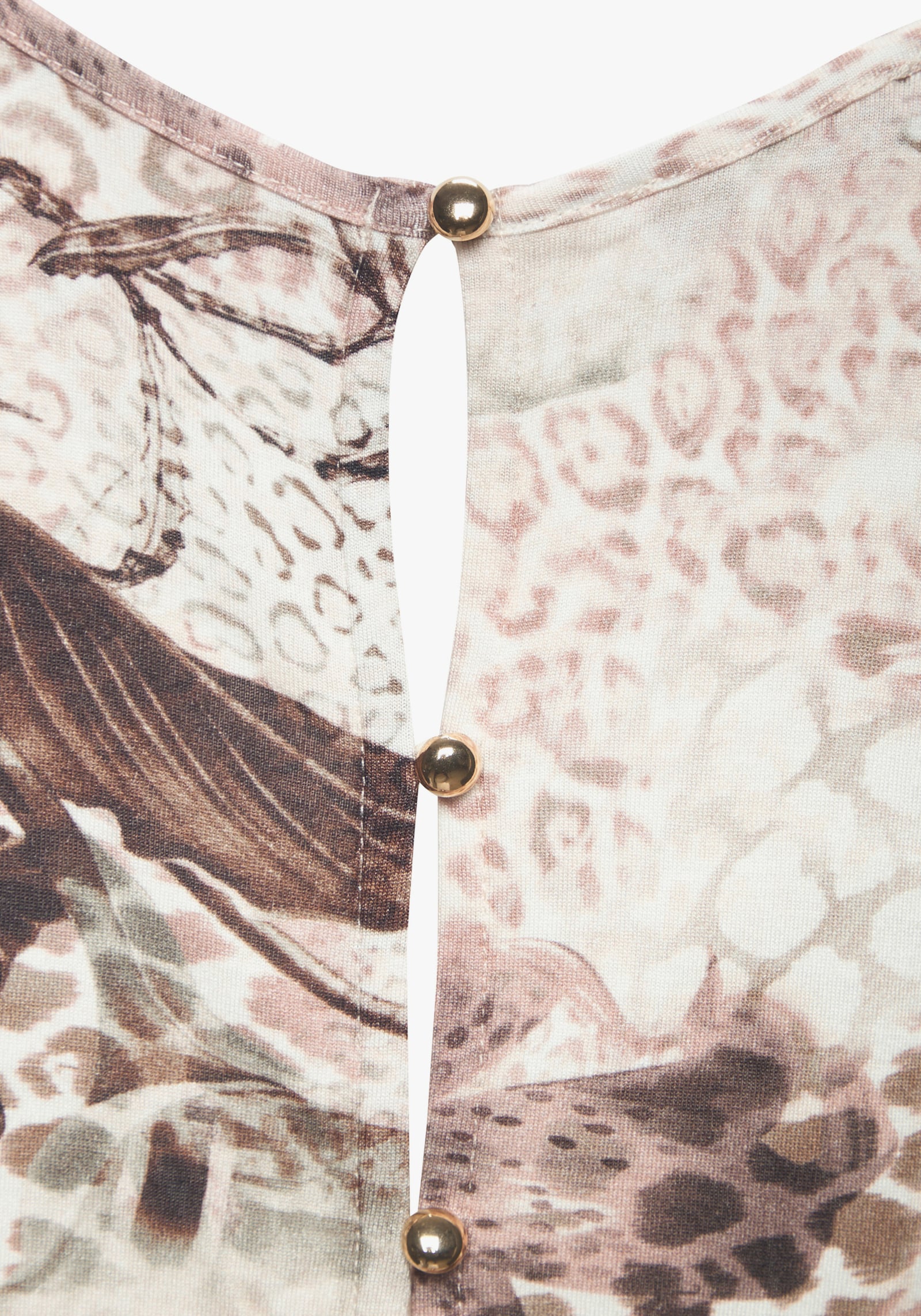 LASCANA Maxikleid - taupe-sand bedruckt