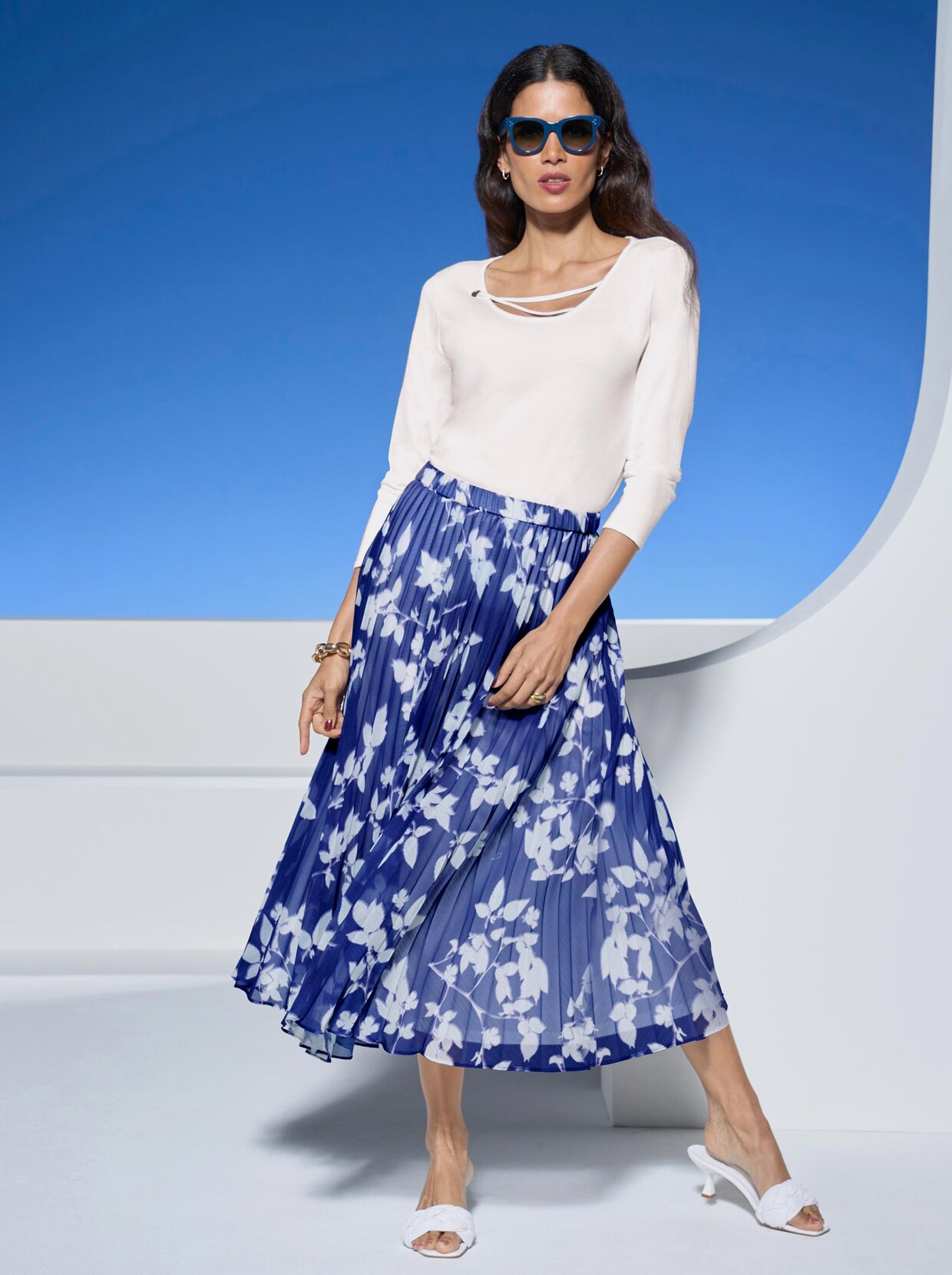 Ashley Brooke Pullover - weiß