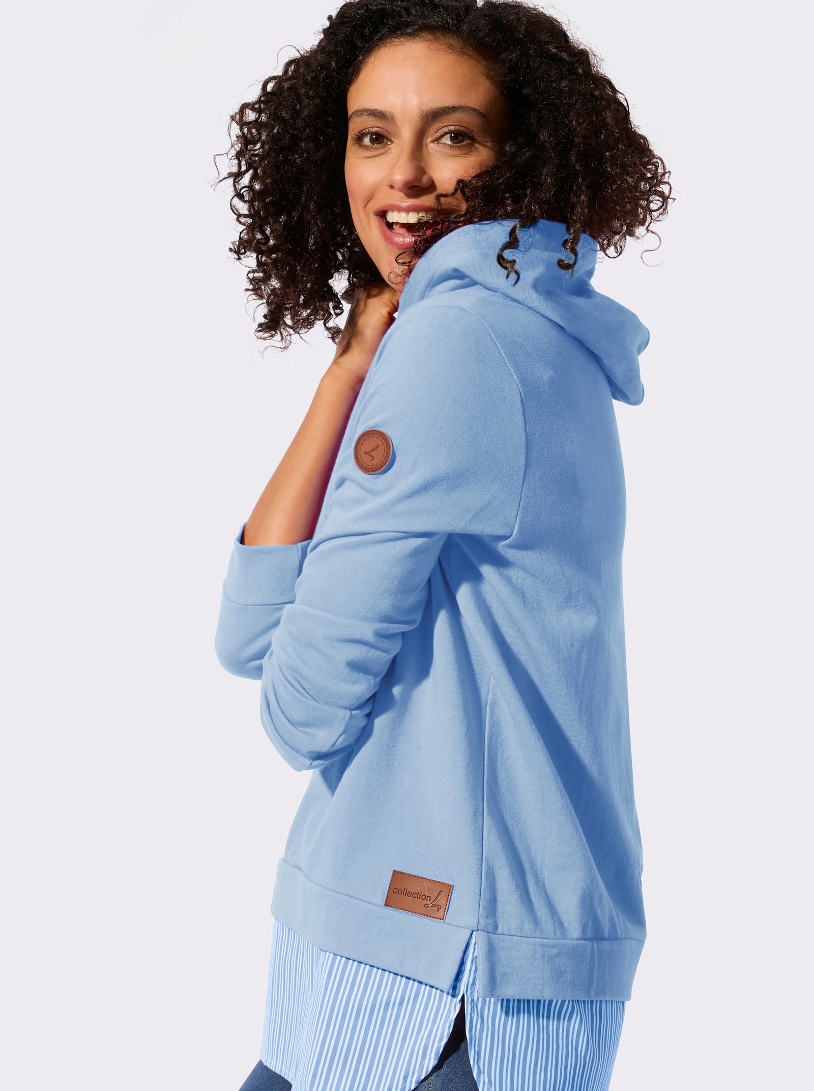 Kapuzensweatshirt - himmelblau