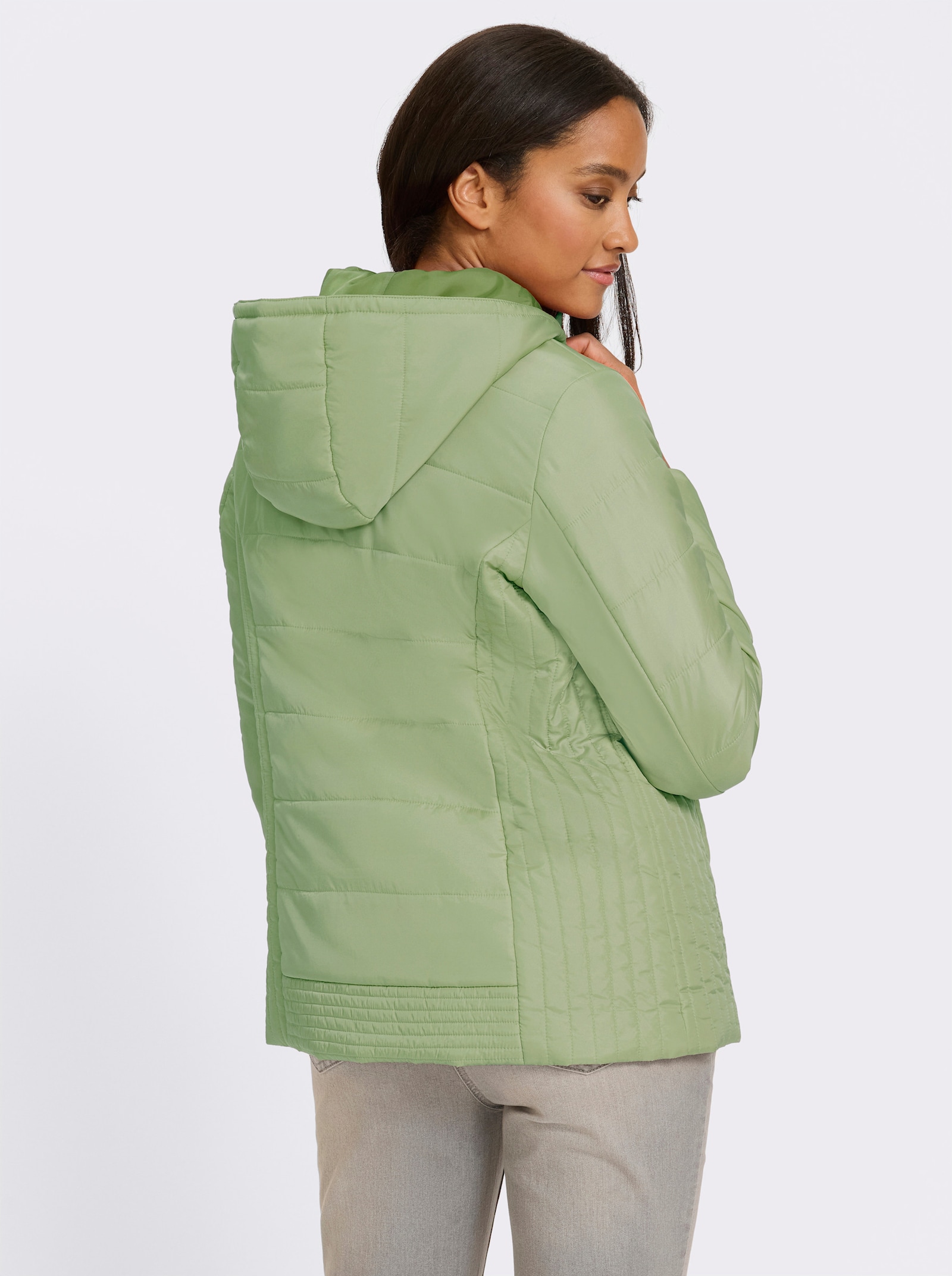 heine Steppjacke mit Kapuze - eucalyptus